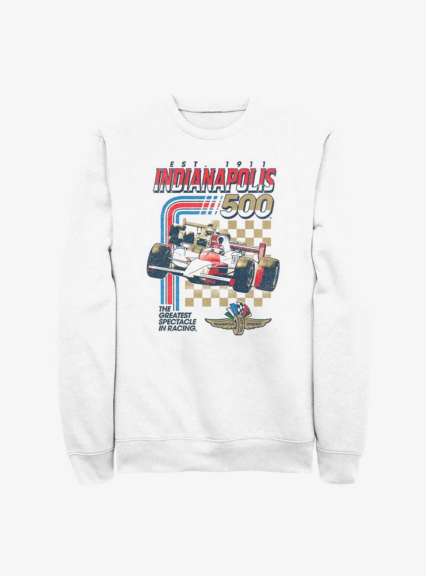 Indianapolis 500 Racing Stripes Sweatshirt, WHITE, hi-res