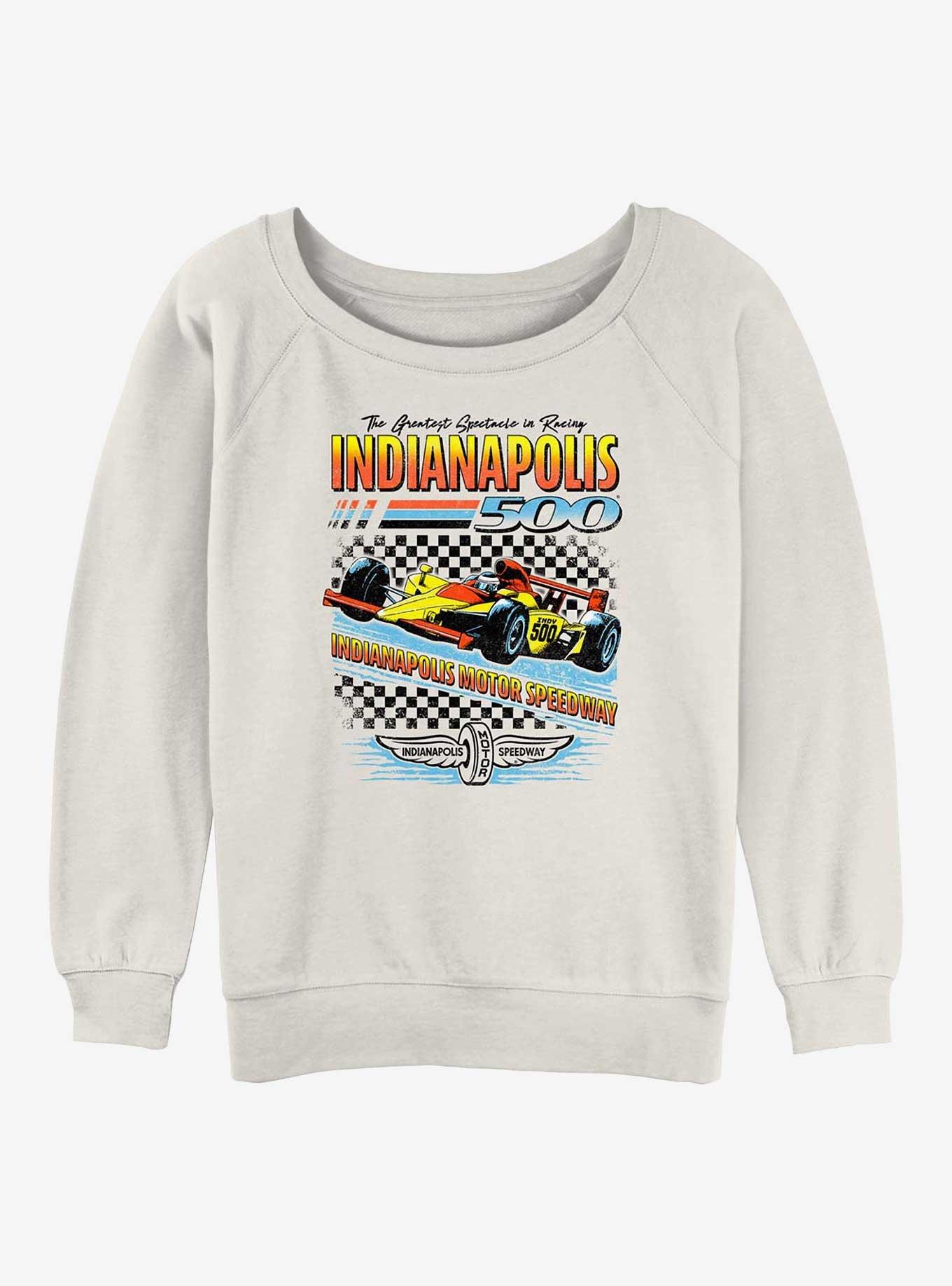 Indianapolis 500 Race Checker Girls Slouchy Sweatshirt
