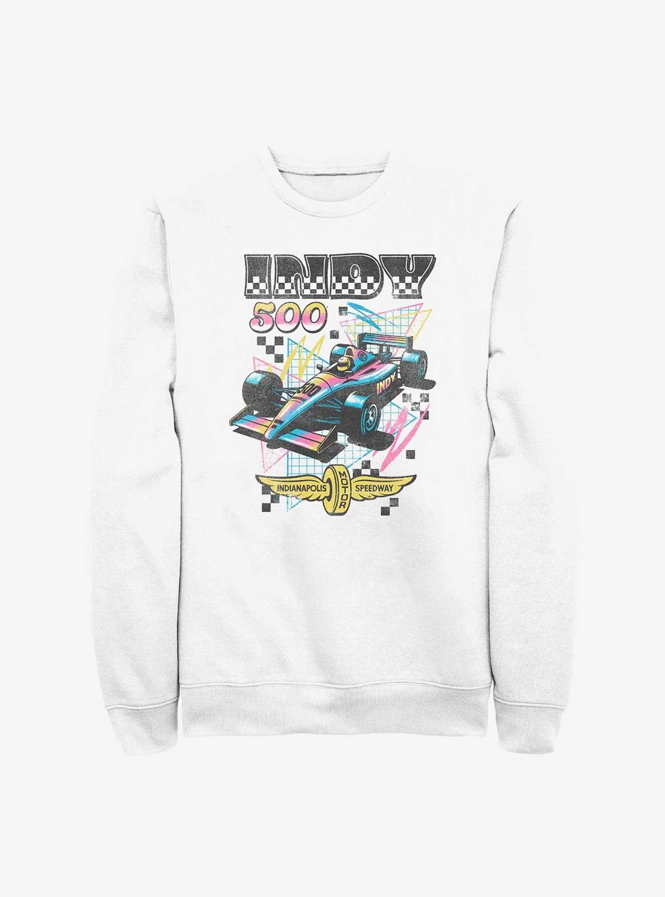 Indianapolis 500 90's Vibe Sweatshirt, WHITE, hi-res