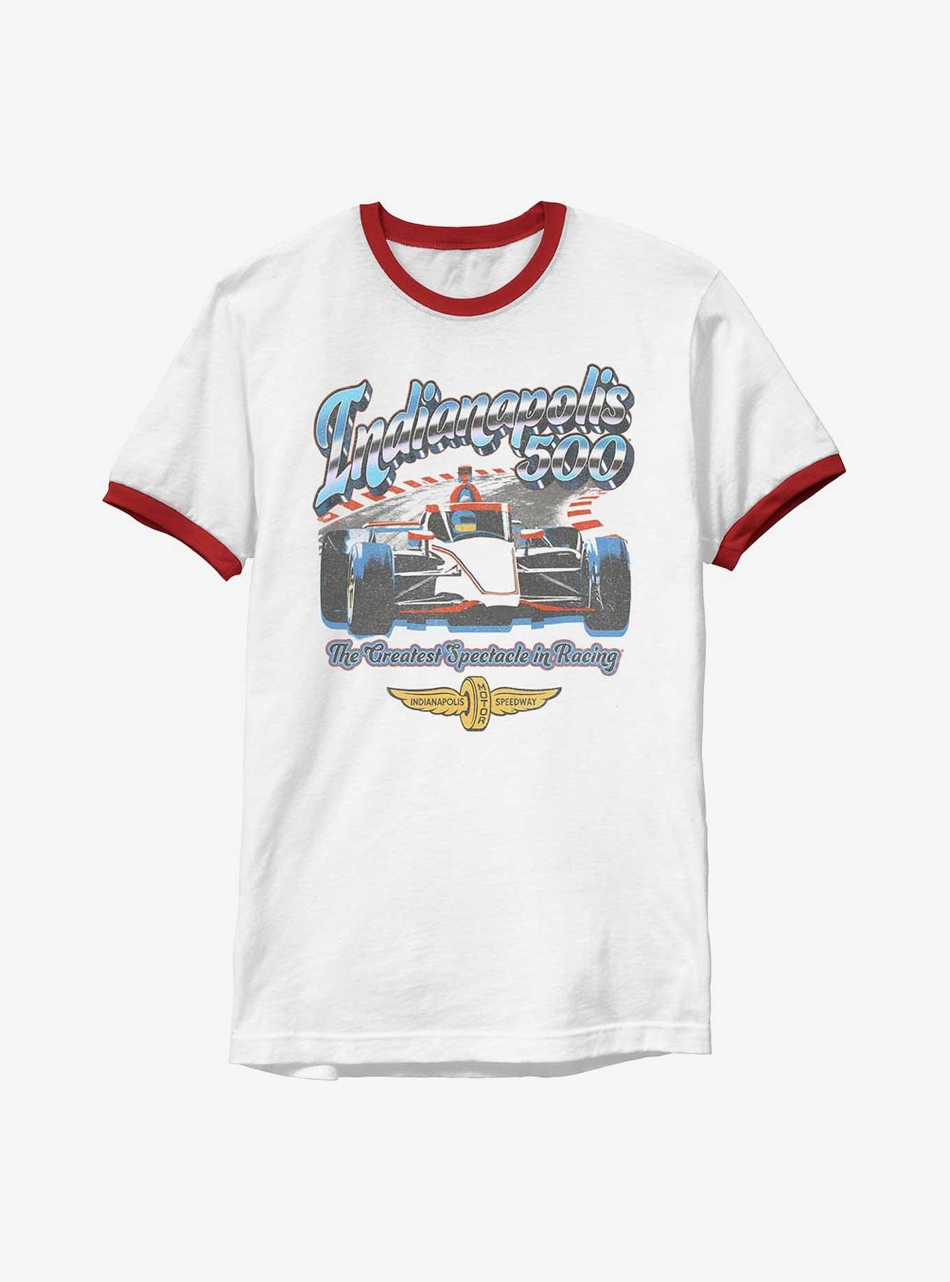 Indianapolis 500 Chrome Ringer T-Shirt, WHTRED, hi-res