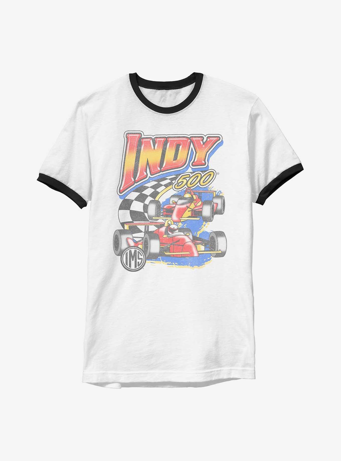 Indianapolis 500 Vinatge Racing Ringer T-Shirt, , hi-res