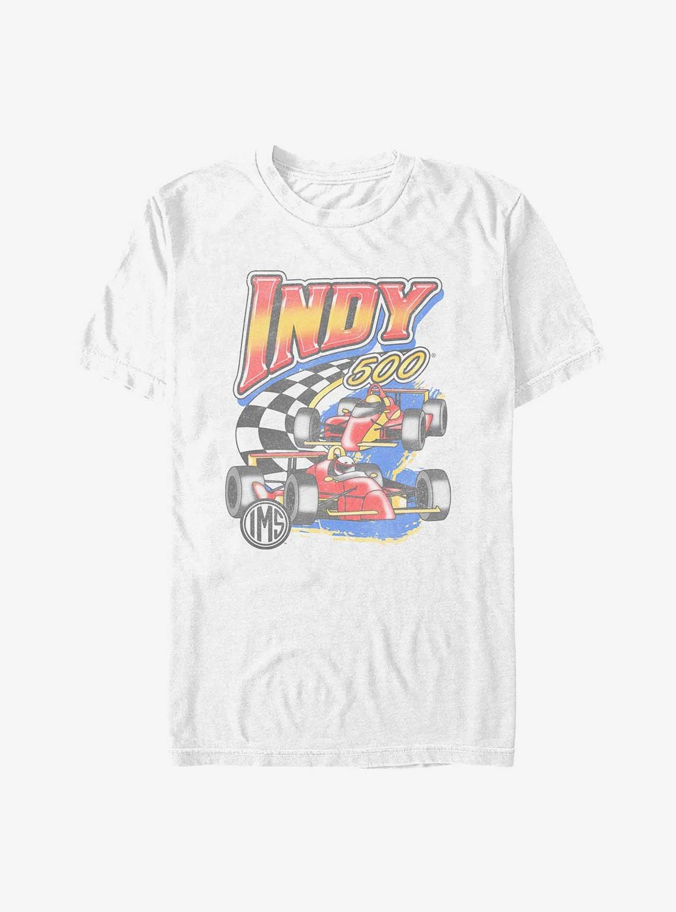 Indianapolis 500 Vinatge Racing T-Shirt, WHITE, hi-res