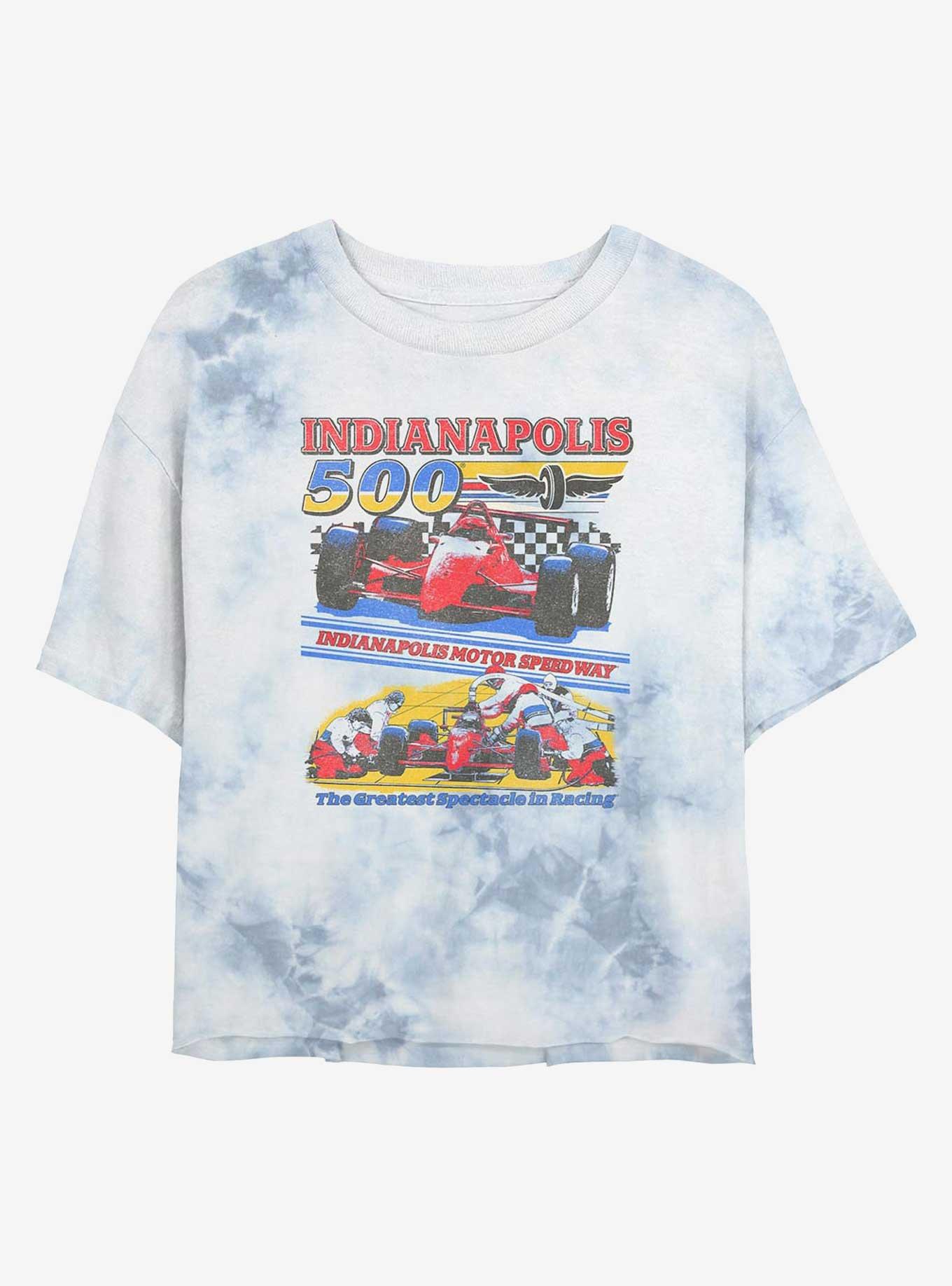 Indianapolis 500 Pit Stop Girls Tie-Dye Crop T-Shirt, , hi-res