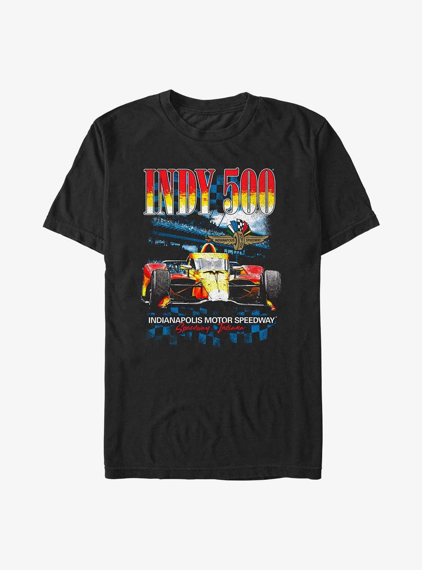 Indianapolis 500 Crowd Race Neon T-Shirt, BLACK, hi-res