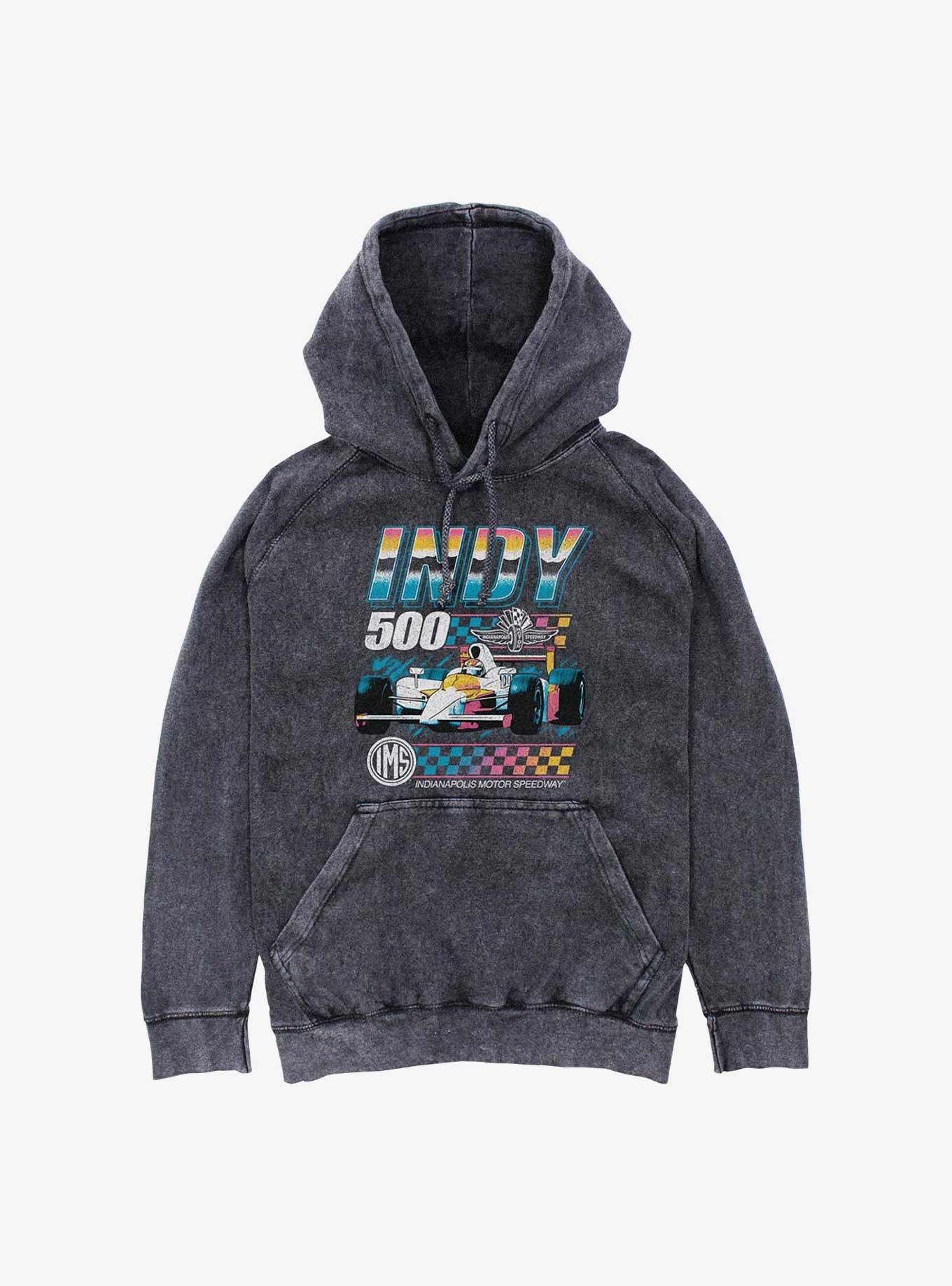 Indianapolis 500 Vintage Neon Mineral Wash Hoodie, , hi-res