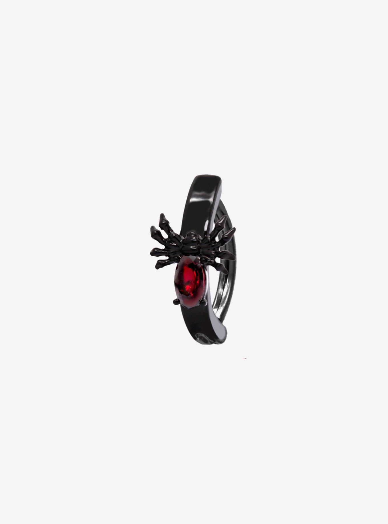 14G Titanium Black Spider Hinged Clicker, , hi-res