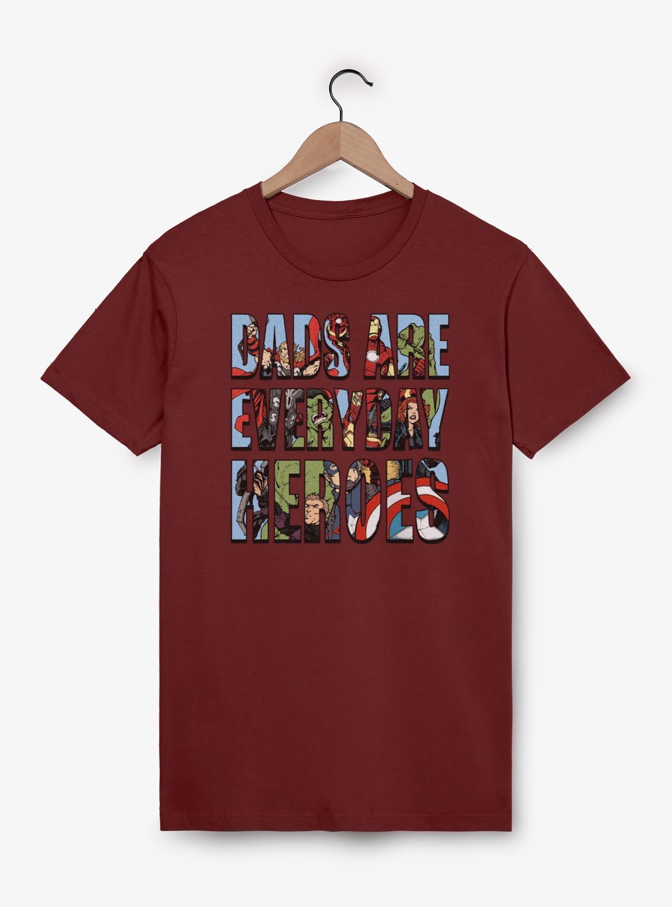 Marvel Avengers Dads Are Everyday Heroes T-Shirt, CARDINAL, hi-res