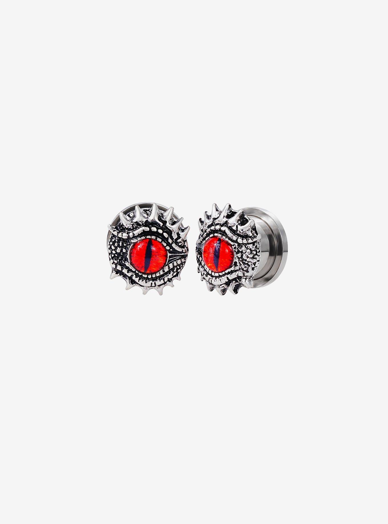 0G Steel Dragon Eye Plug 2 Pack, MULTI, hi-res