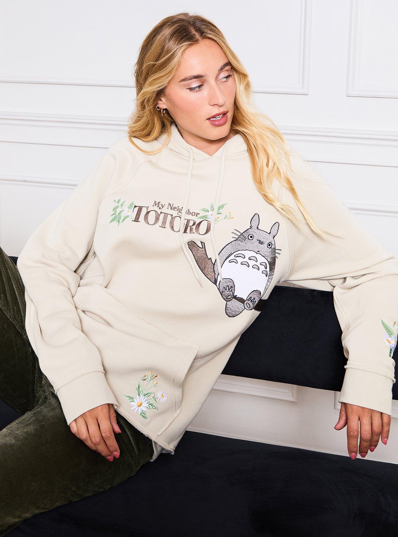 Studio Ghibli® My Neighbor Totoro Floral Embroidered Hoodie - BoxLunch Exclusive, , hi-res