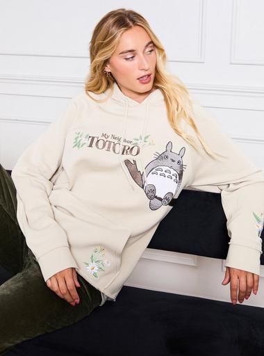Studio Ghibli® My Neighbor Totoro Floral Embroidered Hoodie