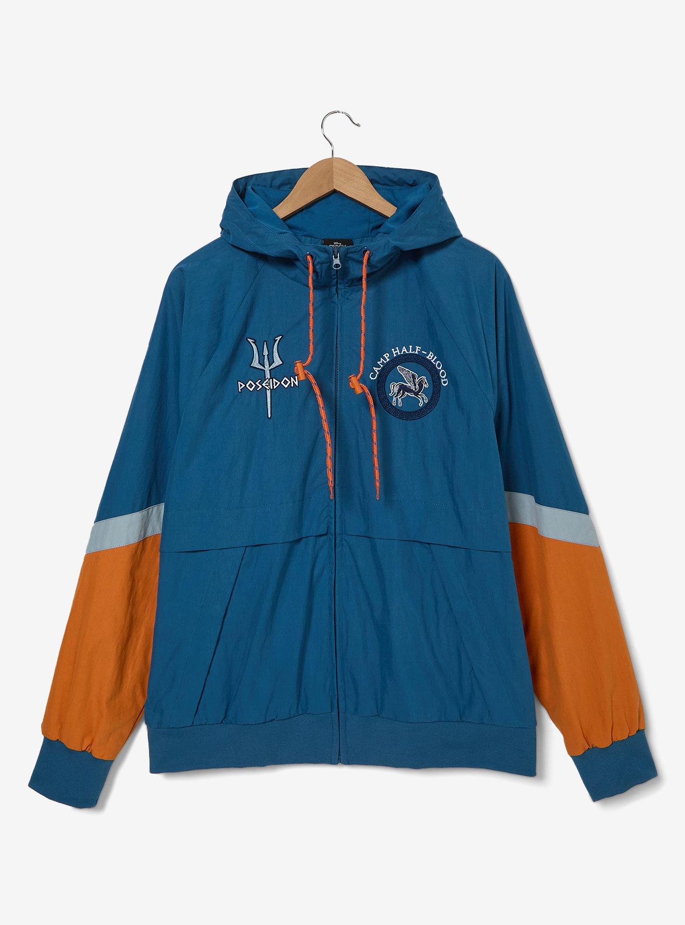 Percy Jackson and The Olympians Camp Half-Blood Windbreaker - BoxLunch Exclusive, BLUE, hi-res