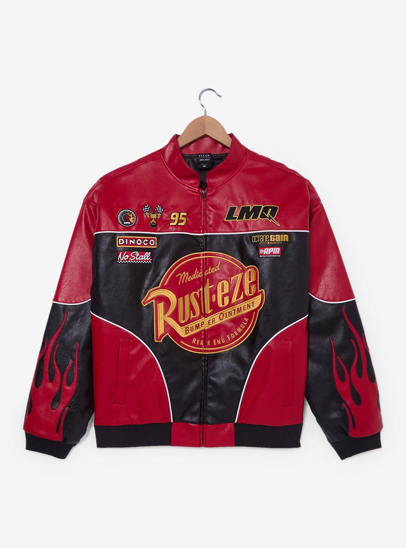 Disney Pixar Cars Lightning McQueen Faux Leather Racing Jacket - BoxLunch Exclusive, , hi-res