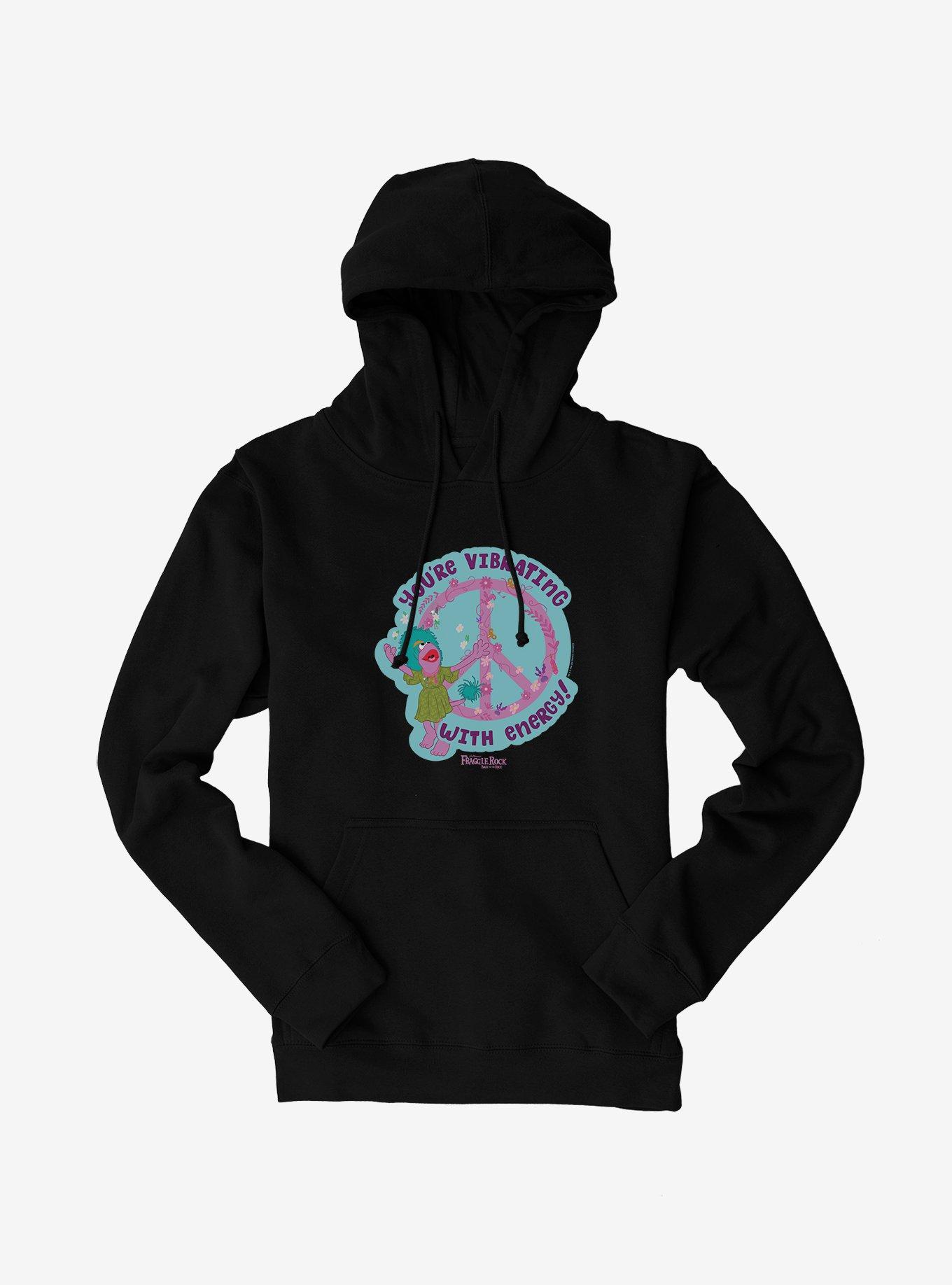 Jim Henson's Fraggle Rock Back To The Rock You're Vibrating With Energy! Hoodie, BLACK, hi-res