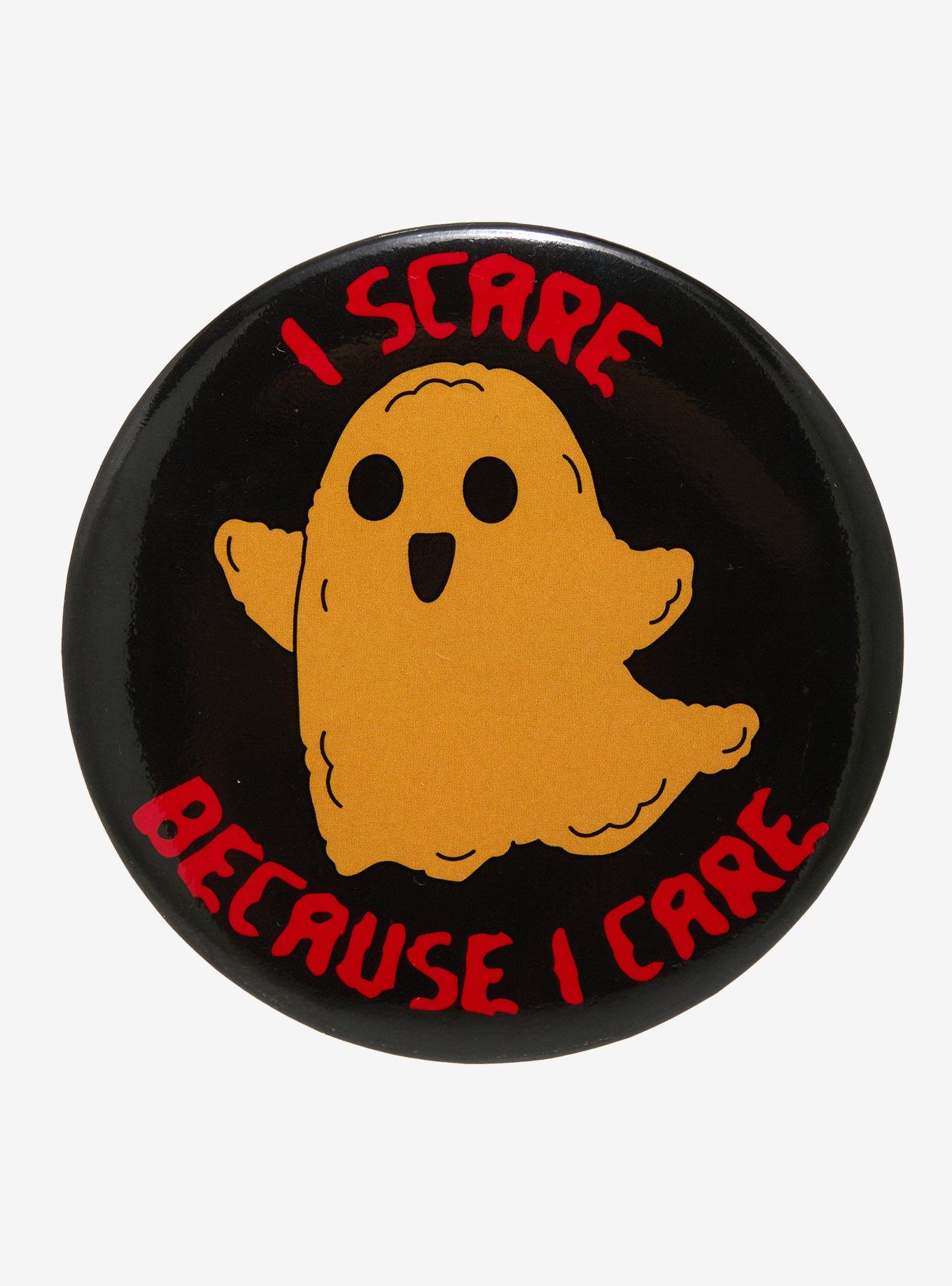 Scare & Care Ghost Nugget 3 Inch Button, , hi-res