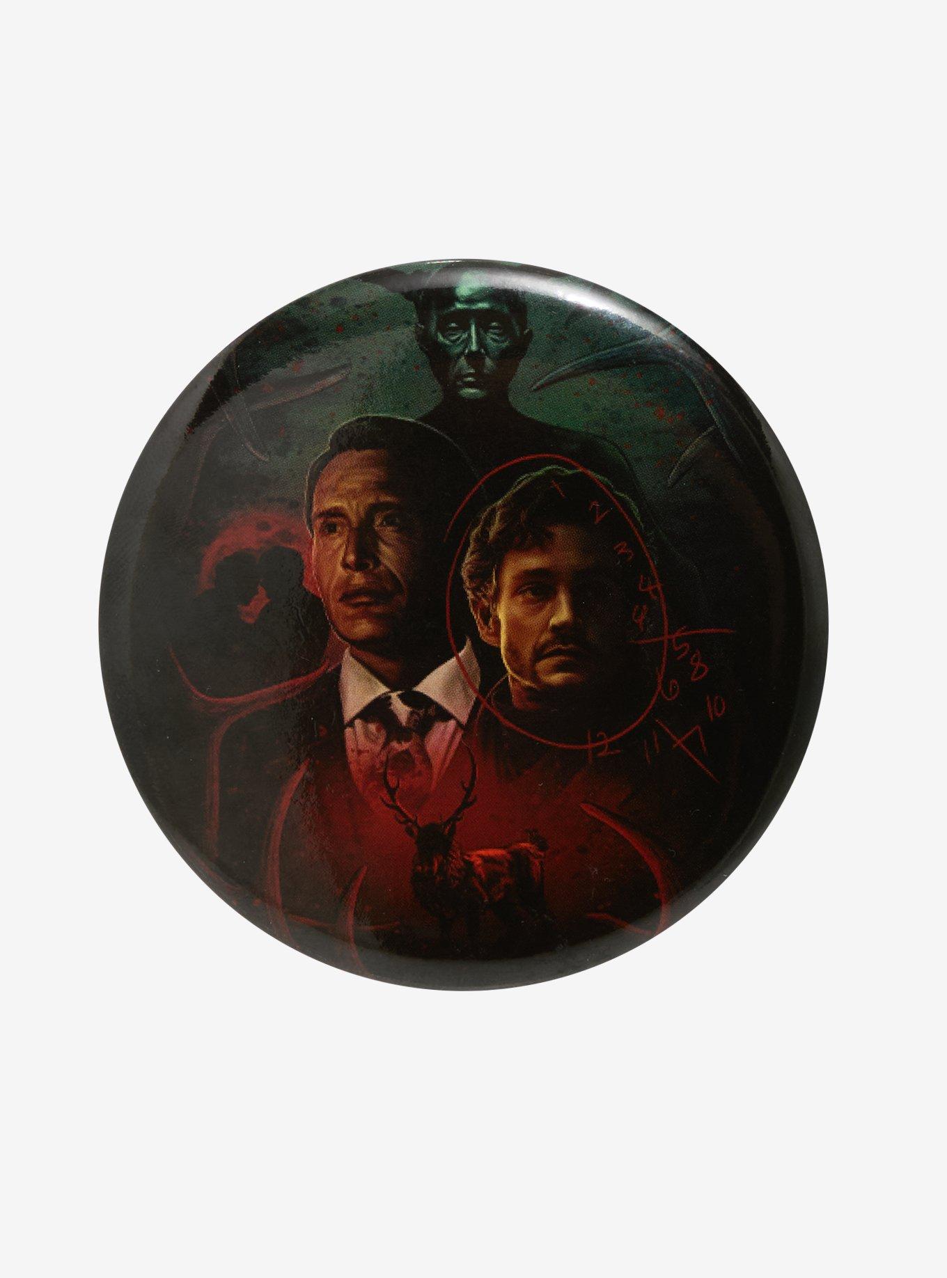 Hannibal Dr. Lecter & Will Graham 3 Inch Button, , hi-res