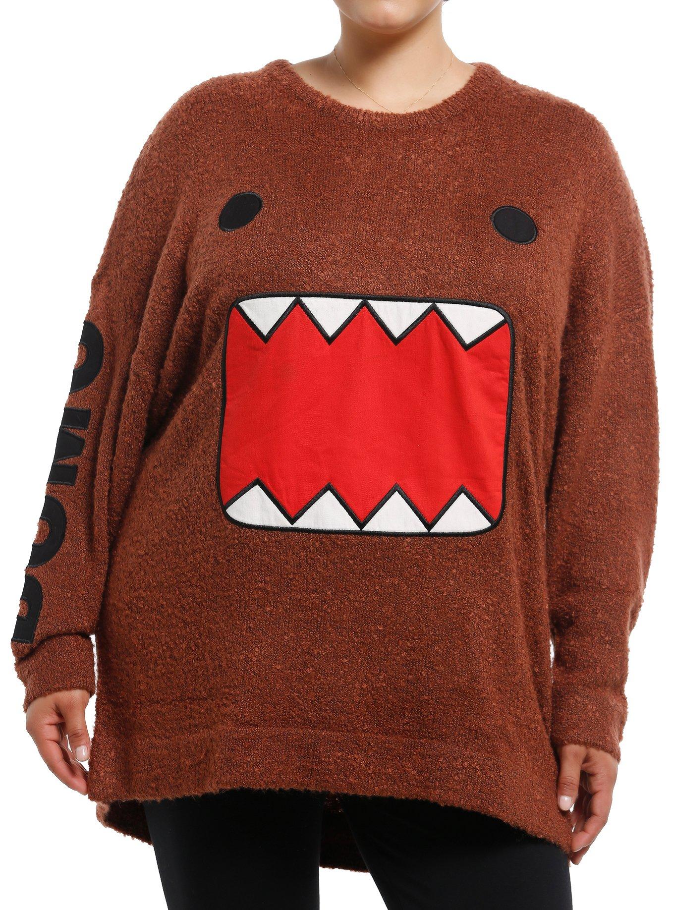 Domo Face Girls Sweater Plus Size, , hi-res