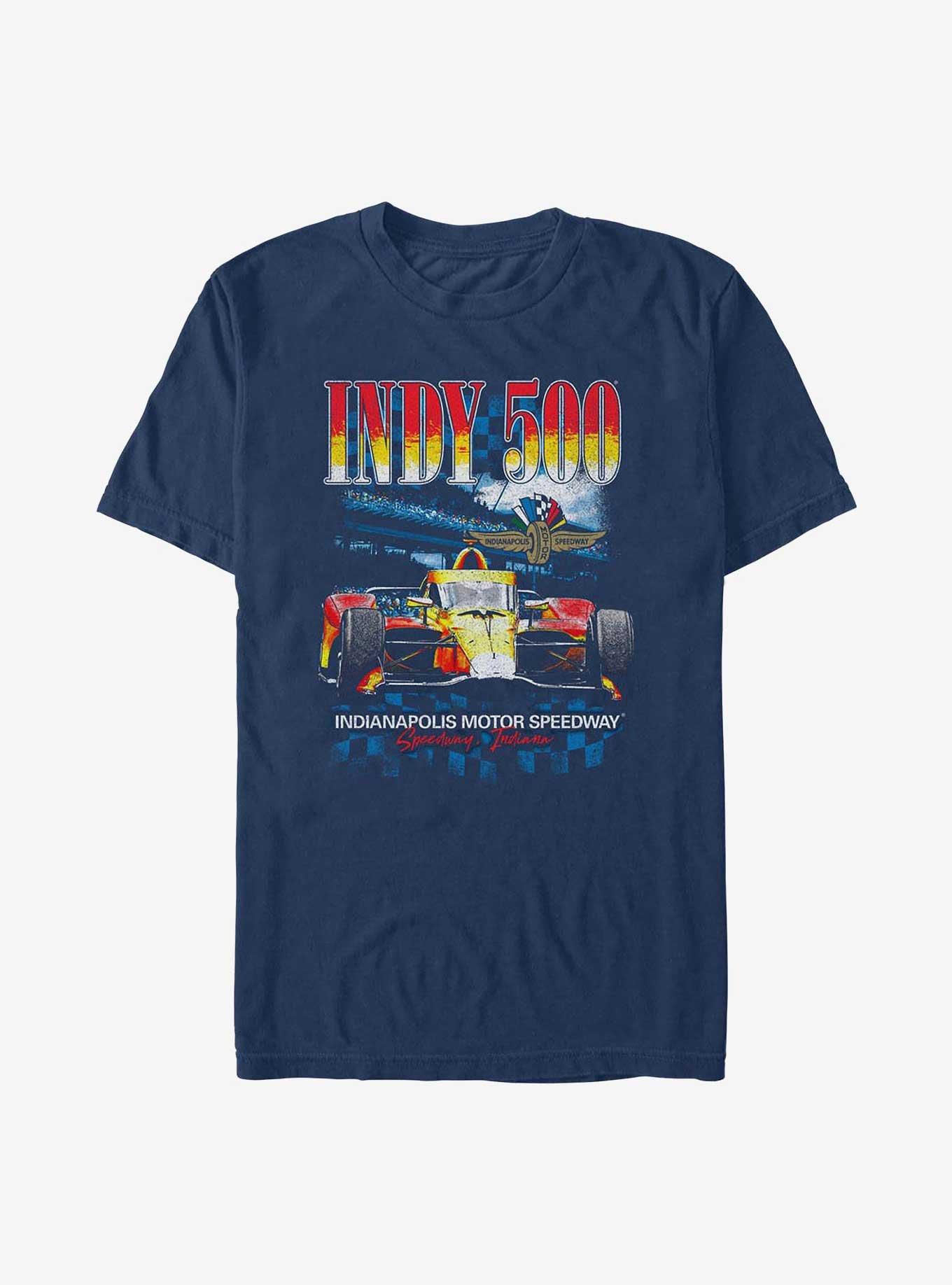 Indianapolis 500 Crowd Race Neon Garment Dye T-Shirt, TRUENAVY, hi-res