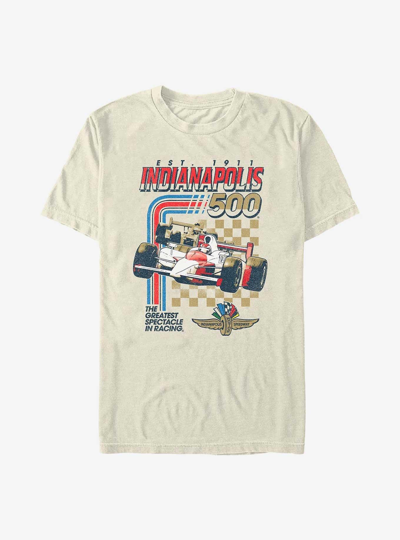 Indianapolis 500 Racing Stripes Garment Dye T-Shirt, IVORY, hi-res