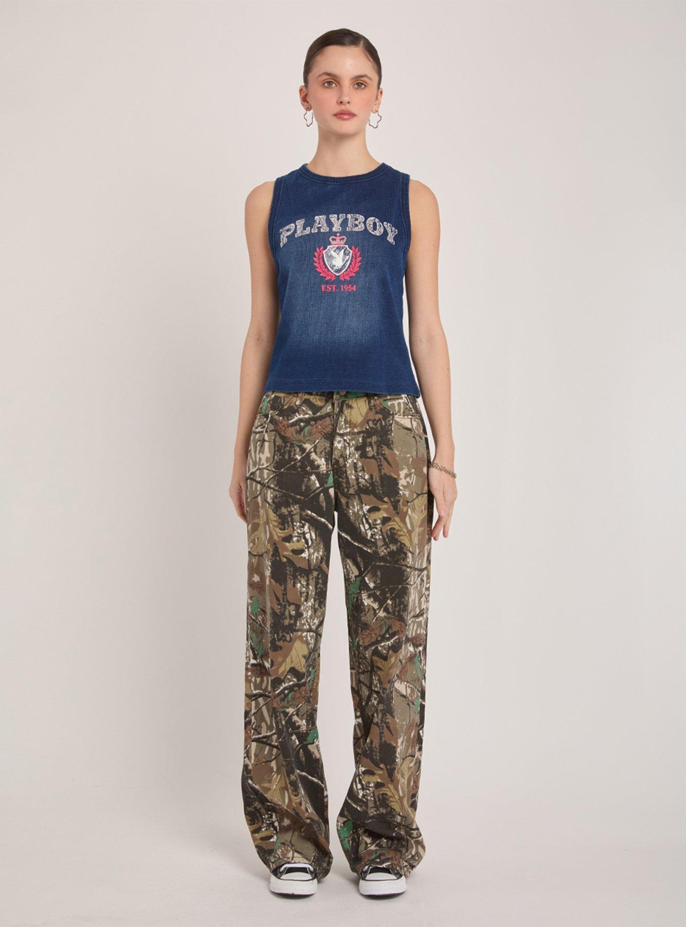 Playboy Blue Varsity Graphic Tank, , hi-res