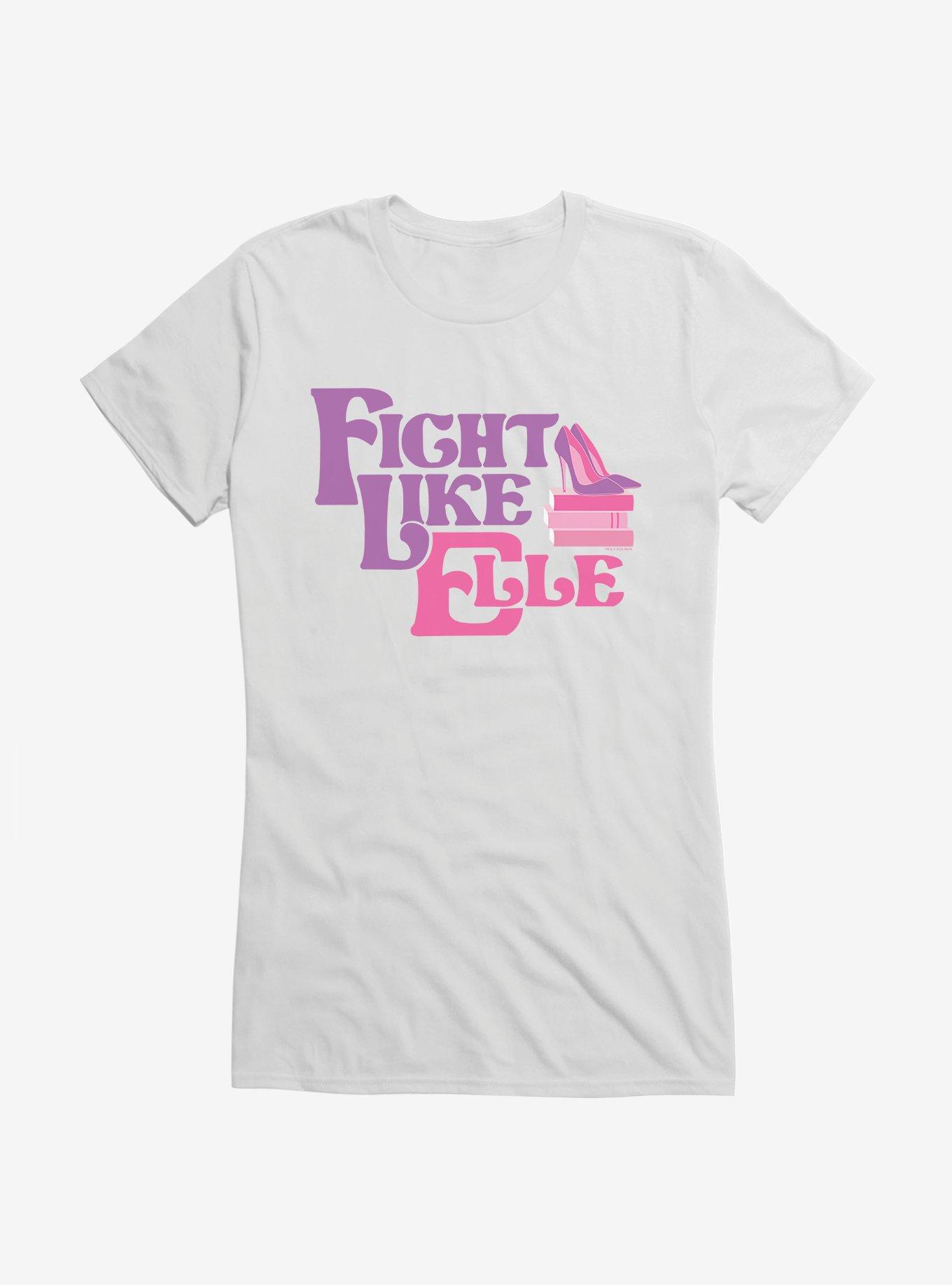 Legally Blonde Fight Like Elle Girls T-Shirt, WHITE, hi-res