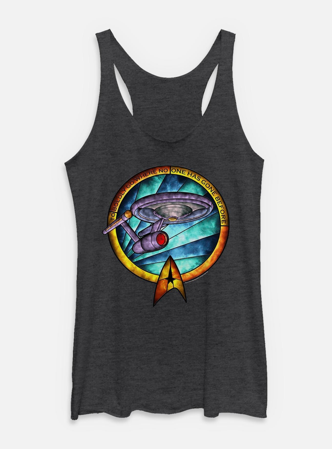Star Trek Stained Glass Womens Tank Top, , hi-res