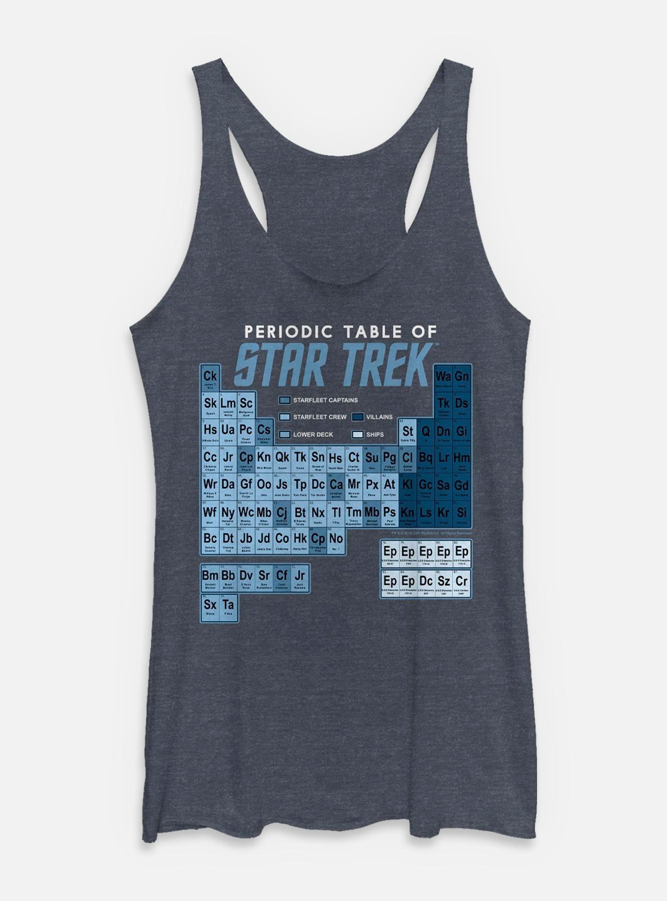 Star Trek Periodic Table Womens Tank Top, , hi-res
