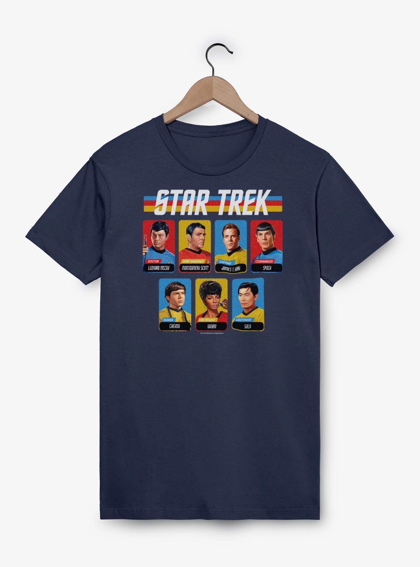 Star Trek Cast Table T-Shirt, NAVY, hi-res