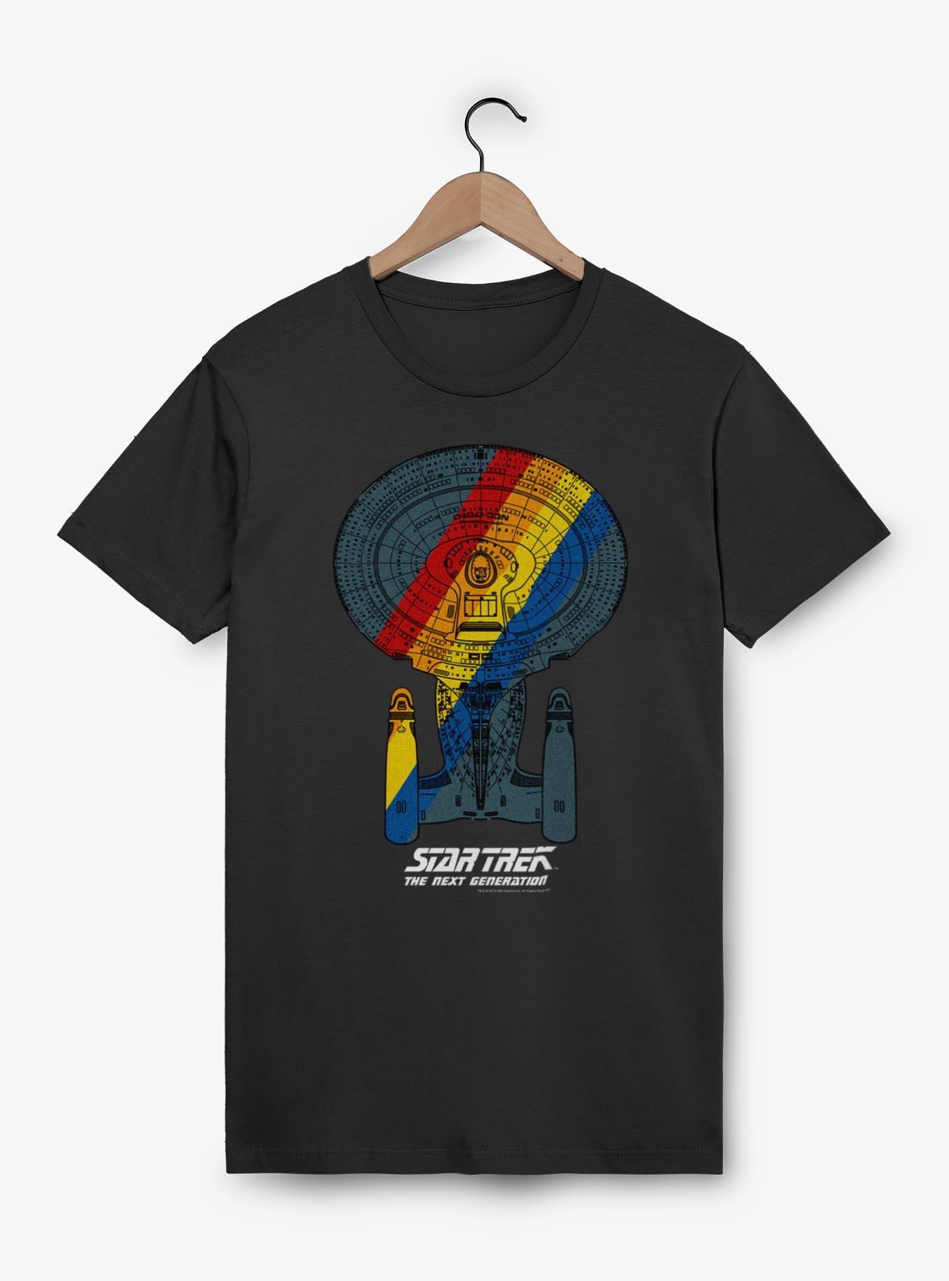 Star Trek Rainbow Ship T-Shirt, BLACK, hi-res