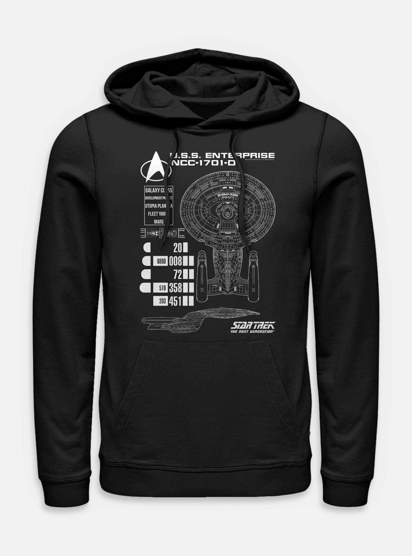 Star Trek Ship Schematic Hoodie, , hi-res