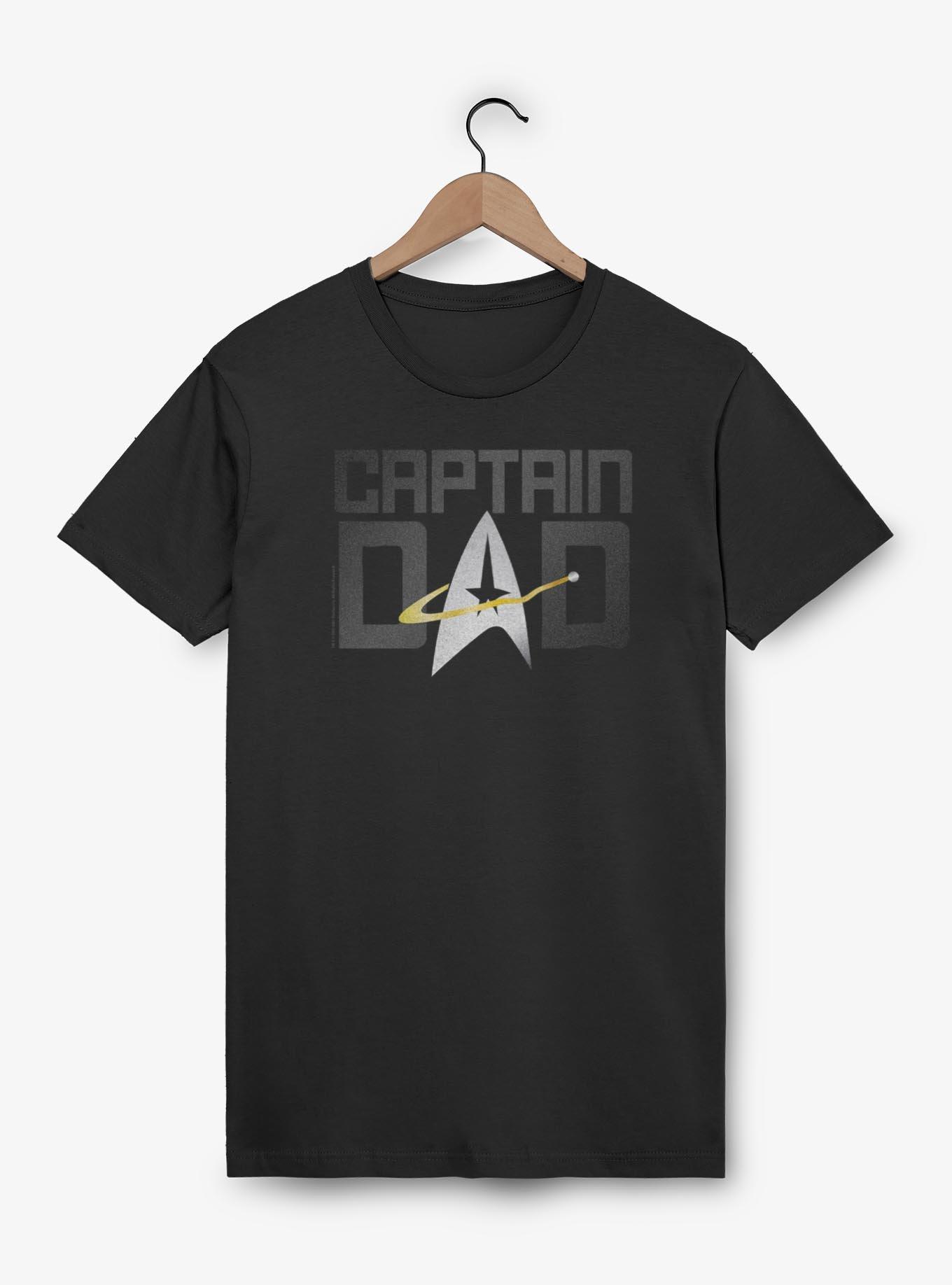 Star Trek Captain Dad T-Shirt, BLACK, hi-res