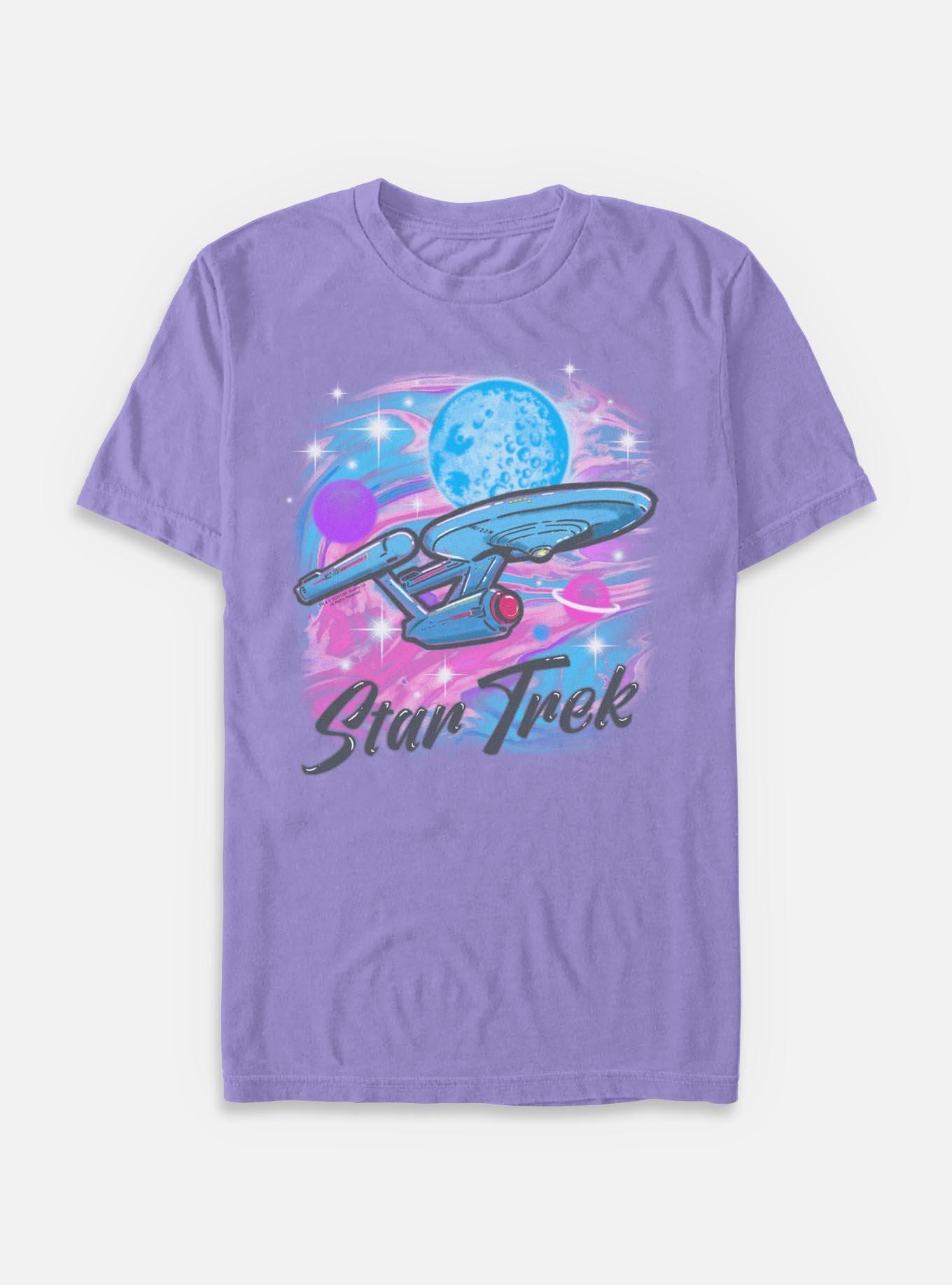Star Trek Airbrushed Ship Garment Dye T-Shirt, , hi-res