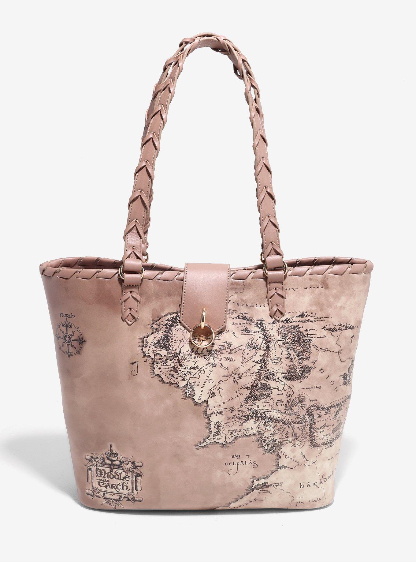 The Lord Of The Rings Middle-Earth Map Tote Bag Her Universe Exclusive, , hi-res