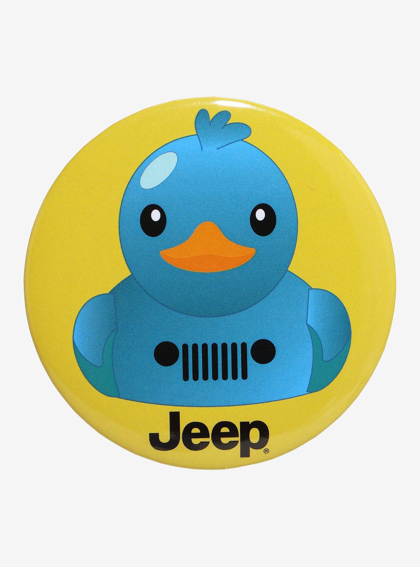 Jeep Blue Rubber Duck 3 Inch Button, , hi-res
