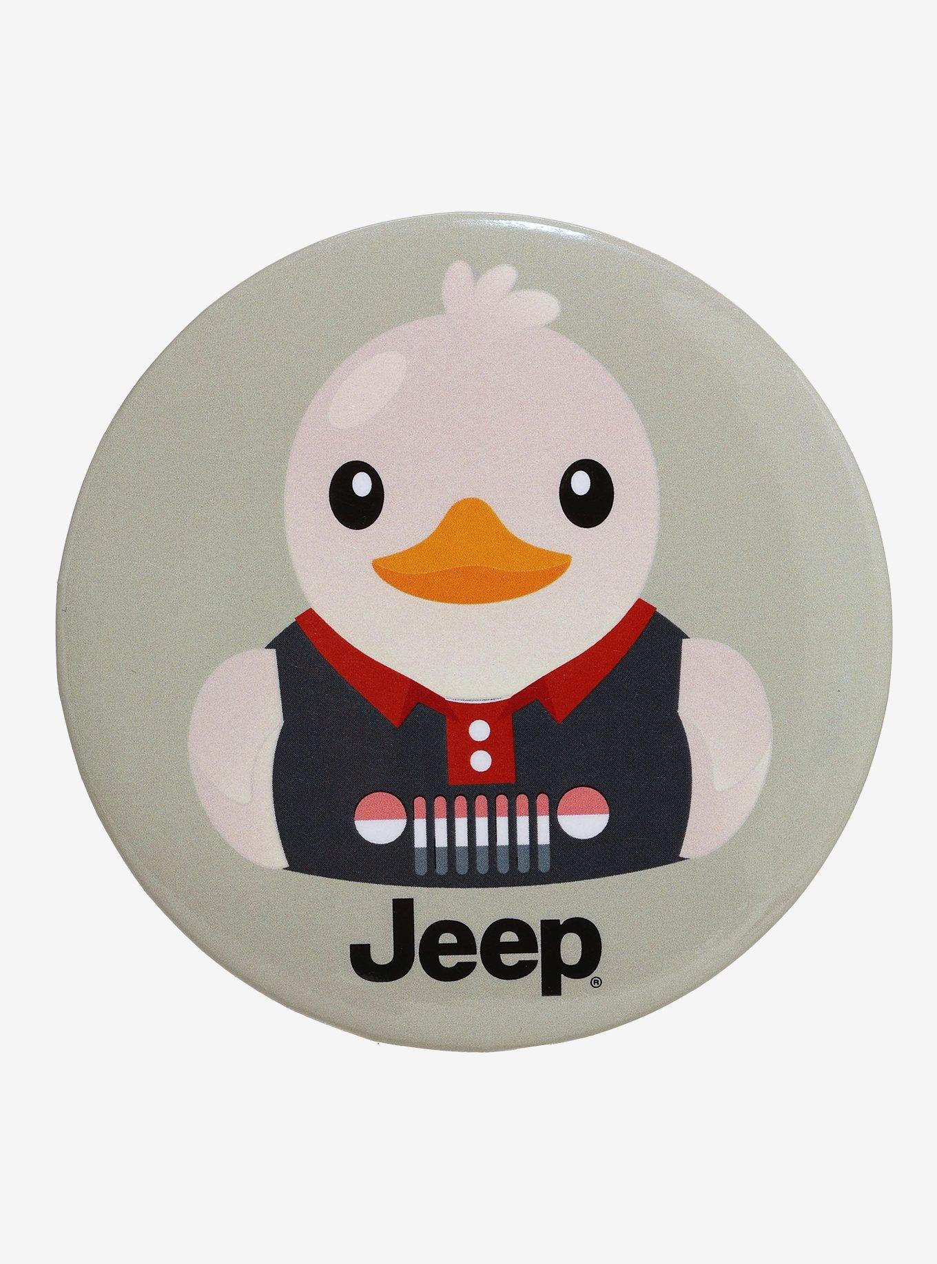 Jeep Tank Top Rubber Duck 3 Inch Button, , hi-res
