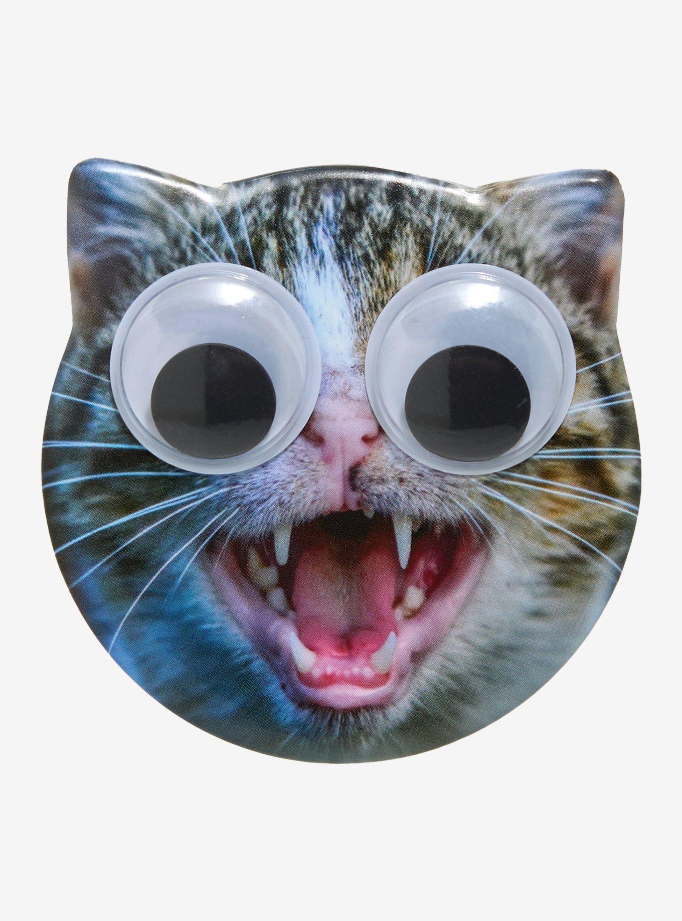 Cat Googly Eye Button, , hi-res