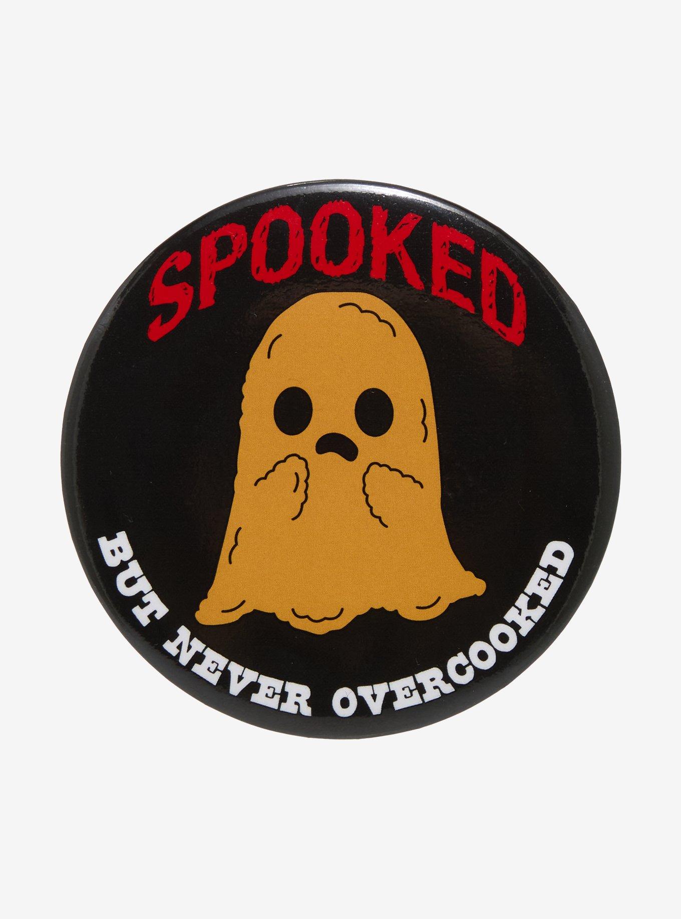 Ghost Nugget Spooked 3 Inch Button, , hi-res
