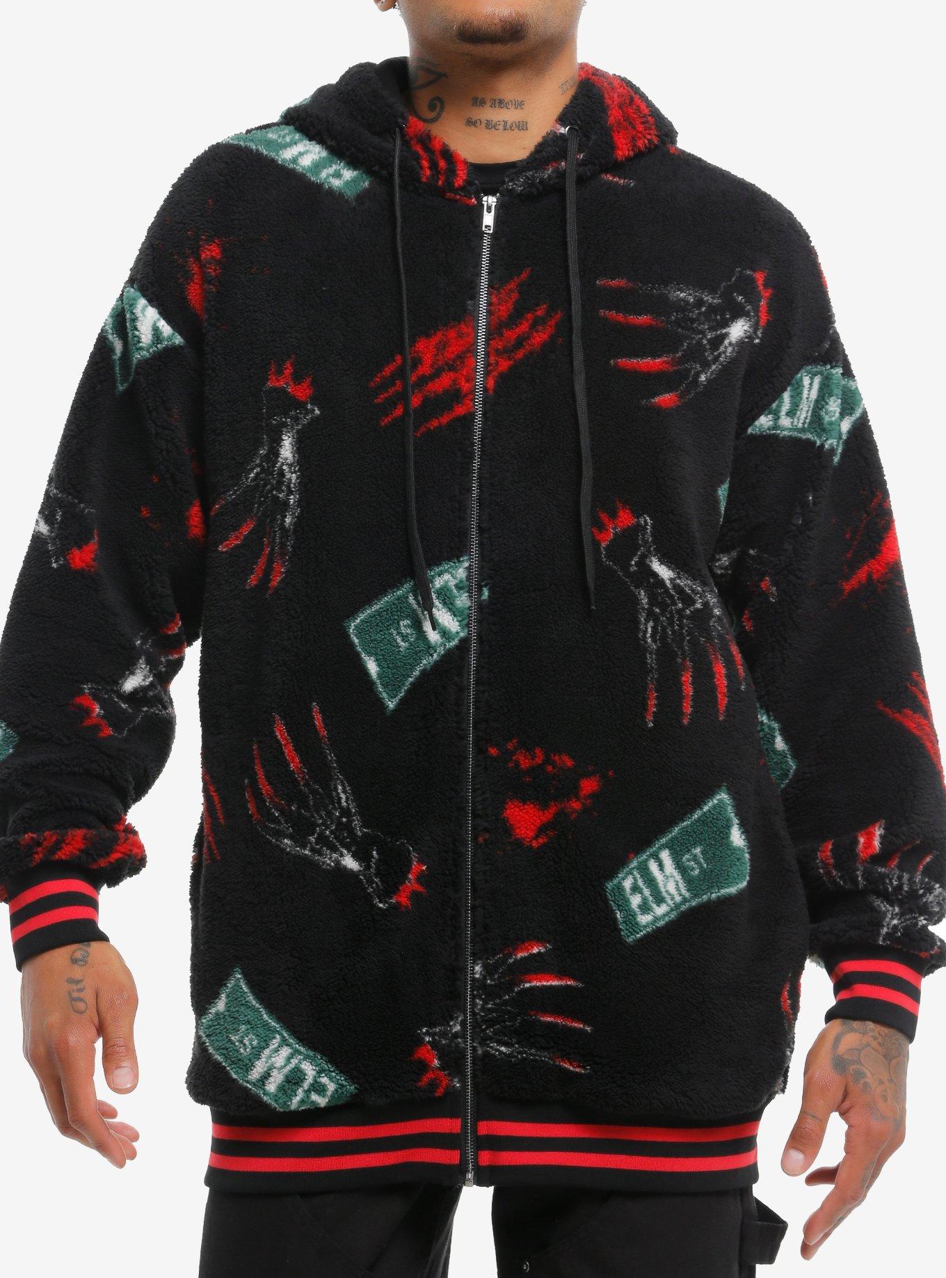 A Nightmare On Elm Street Oversized Fuzzy Hoodie, , hi-res