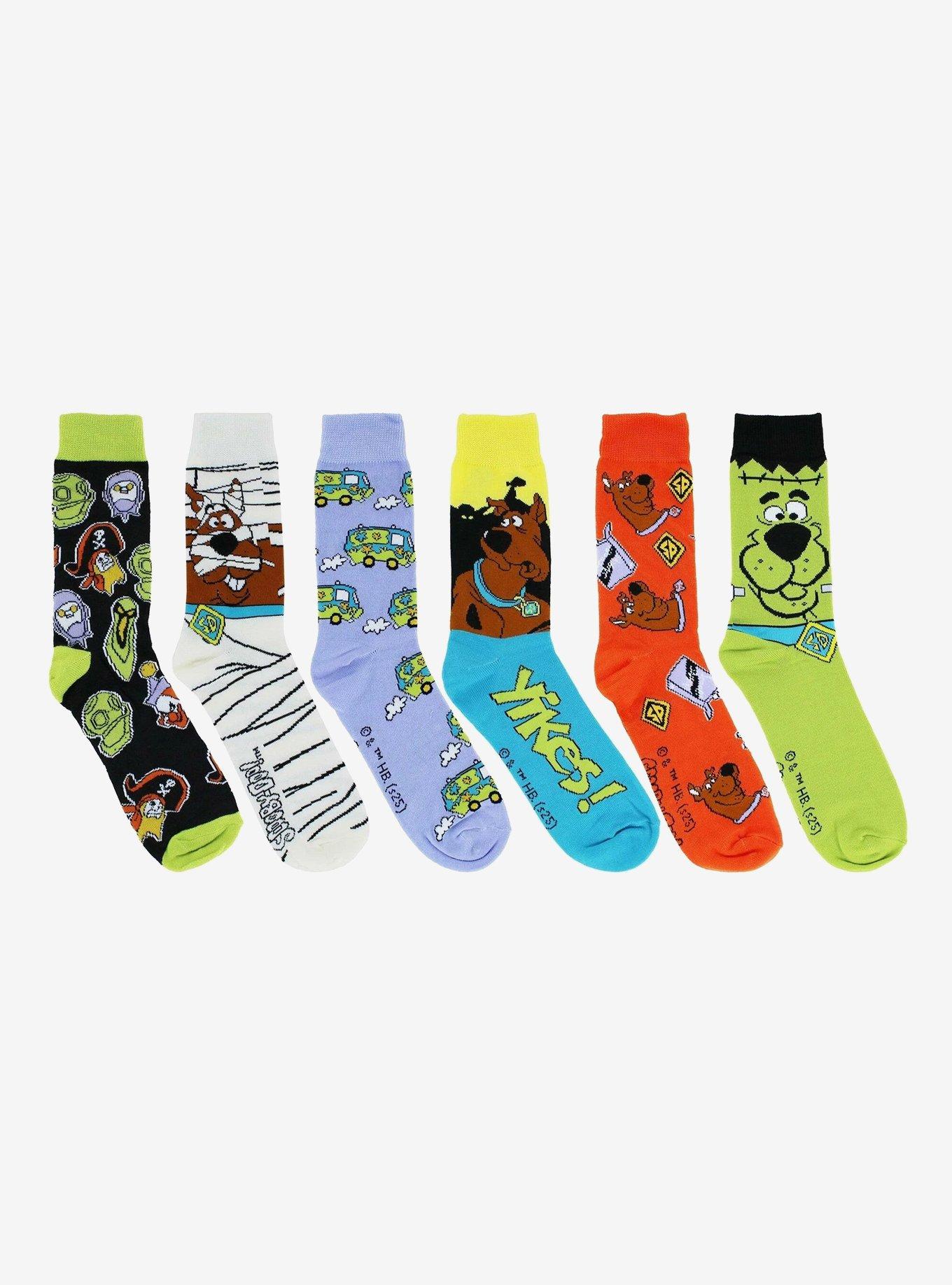 Scooby-Doo! Halloween Crew Socks 6 Pair, , hi-res