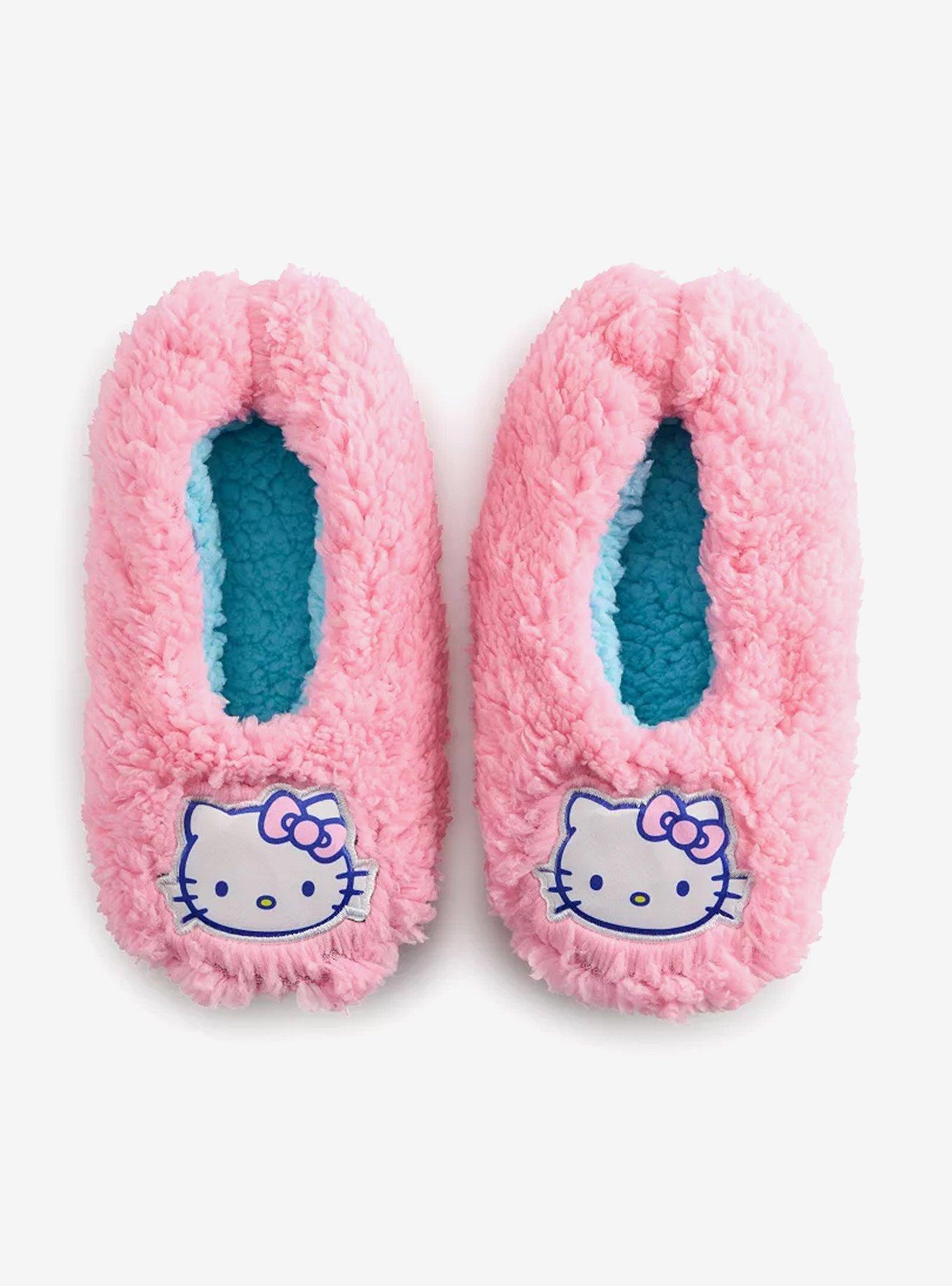 Hello Kitty Pink Cozy Slippers, , hi-res