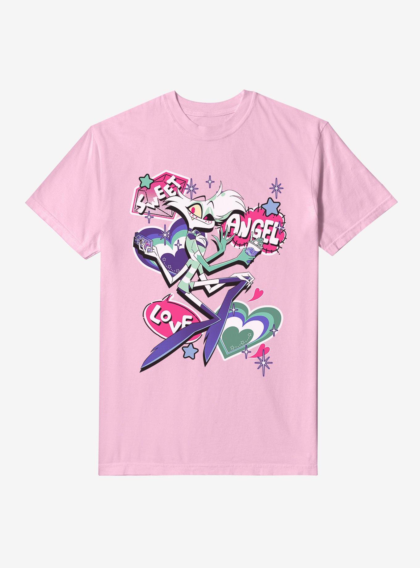 Hazbin Hotel Sweet Angel Love Angel Dust Garment Dye T-Shirt, , hi-res