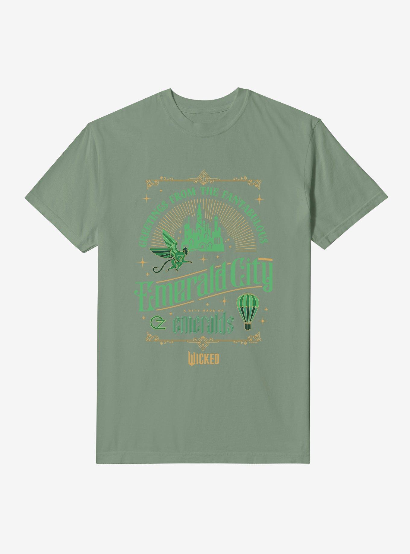 Wicked Emerald City Garment Dye T-Shirt, MOSS, hi-res