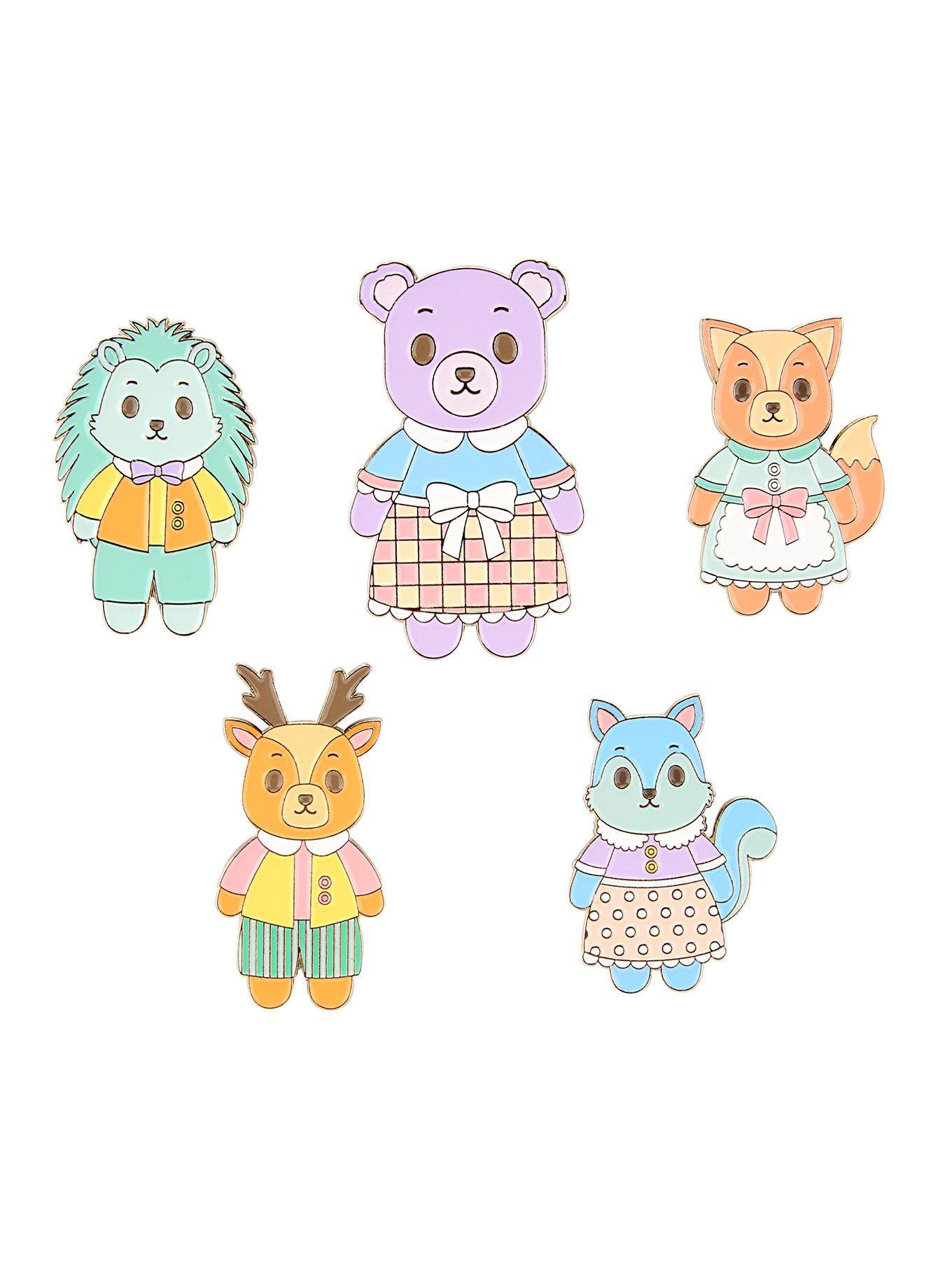 Pastel Pines Characters Blind Bag Enamel Pin - BoxLunch Exclusive, , hi-res