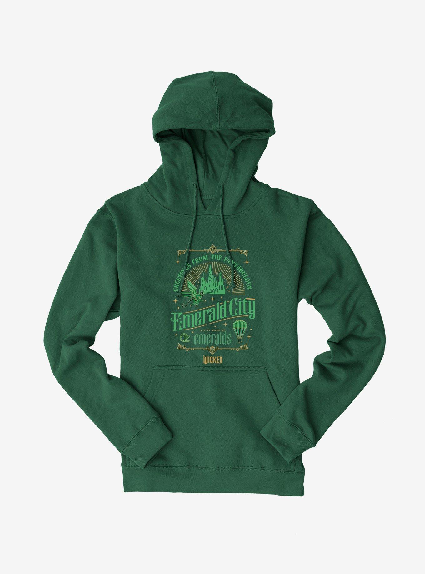 Wicked Emerald City Hoodie, FOREST GREEN, hi-res