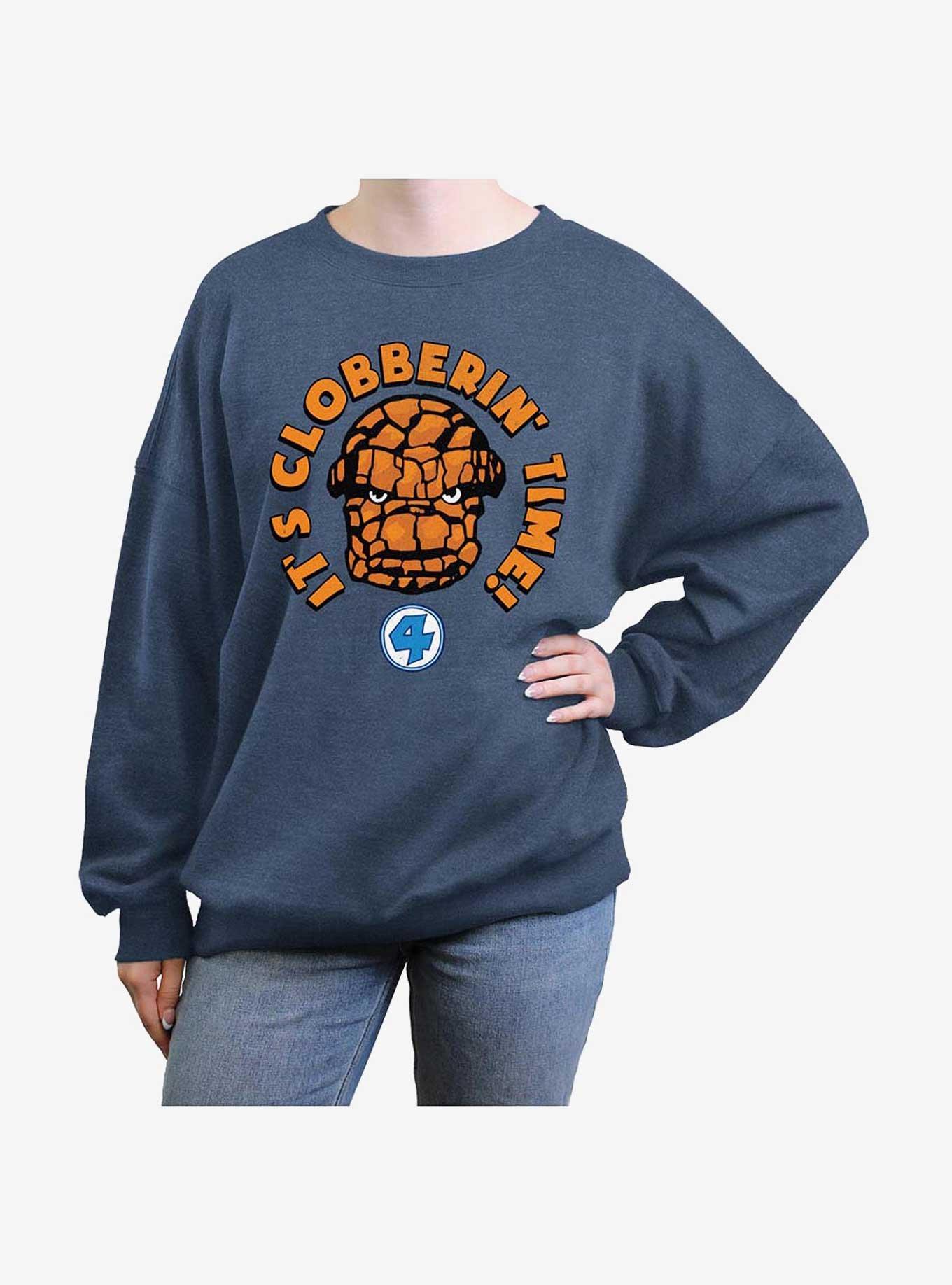 Marvel Fantastic Four Clobberin' Time Girls Oversized Sweatshirt, , hi-res