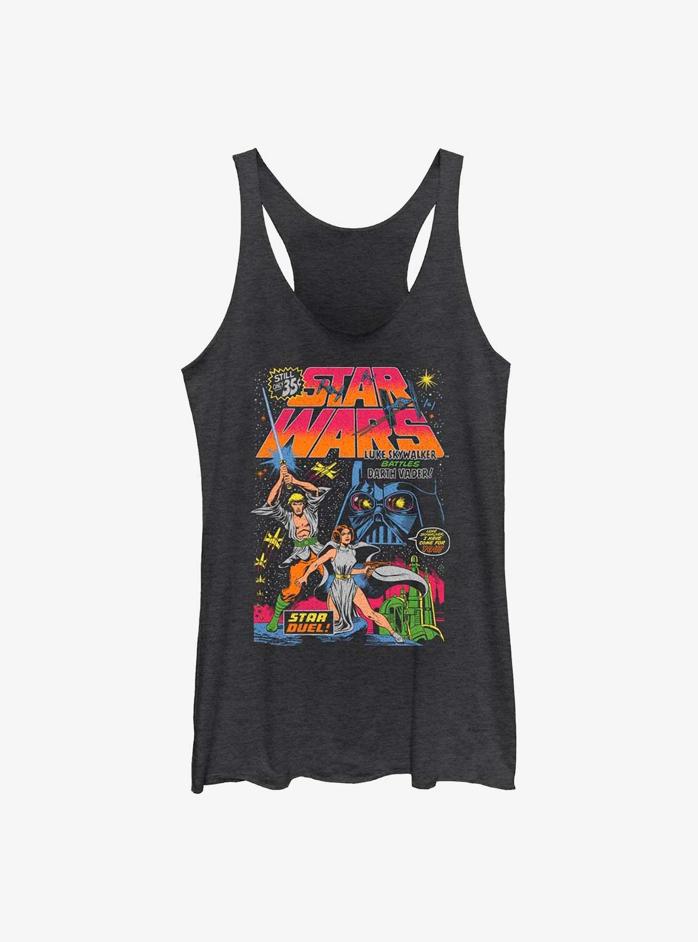 Star Wars Neon Star Duel Girls Tank, BLK HTR, hi-res