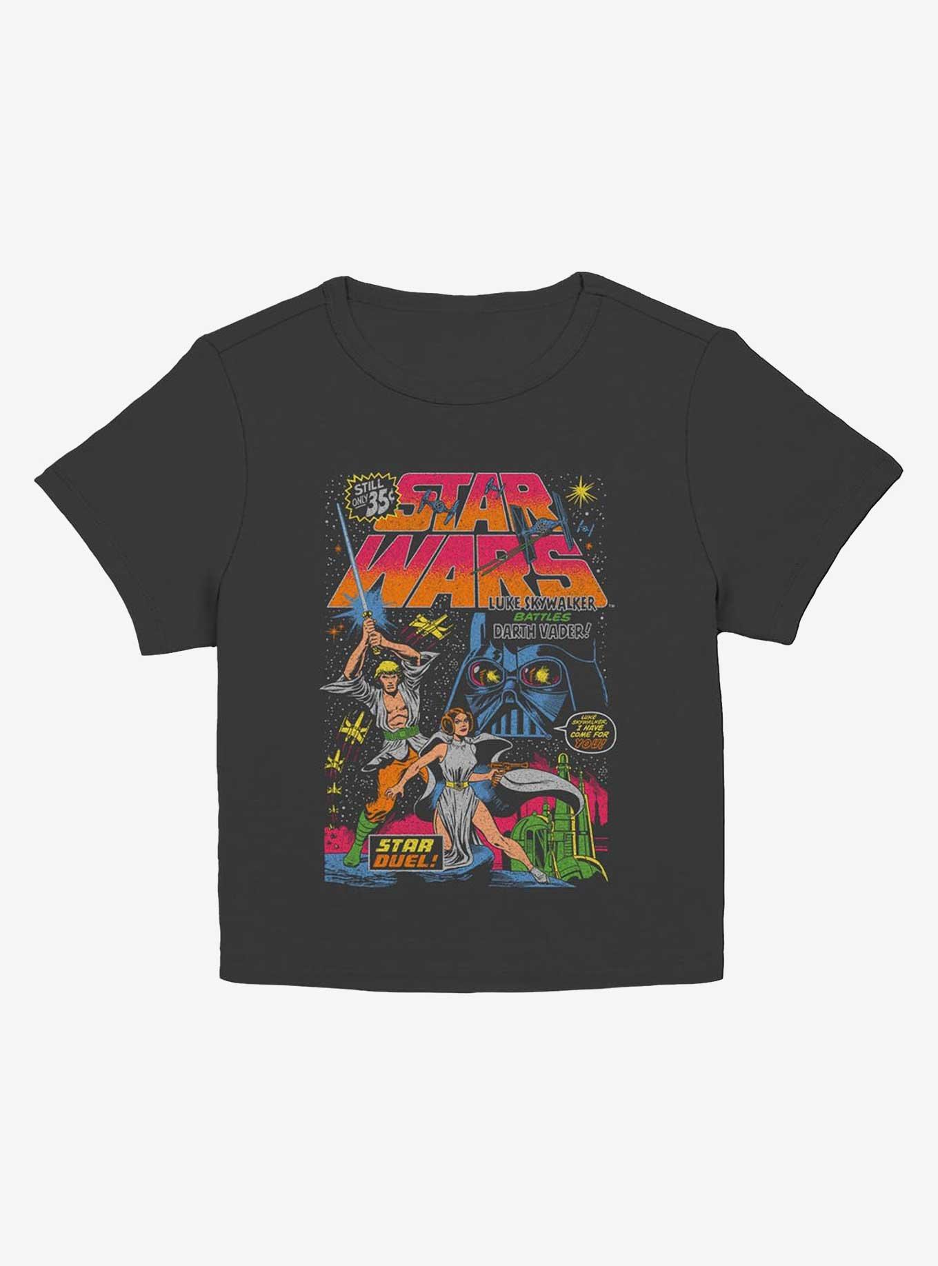 Star Wars Neon Star Duel Girls Baby T-Shirt, BLACK, hi-res