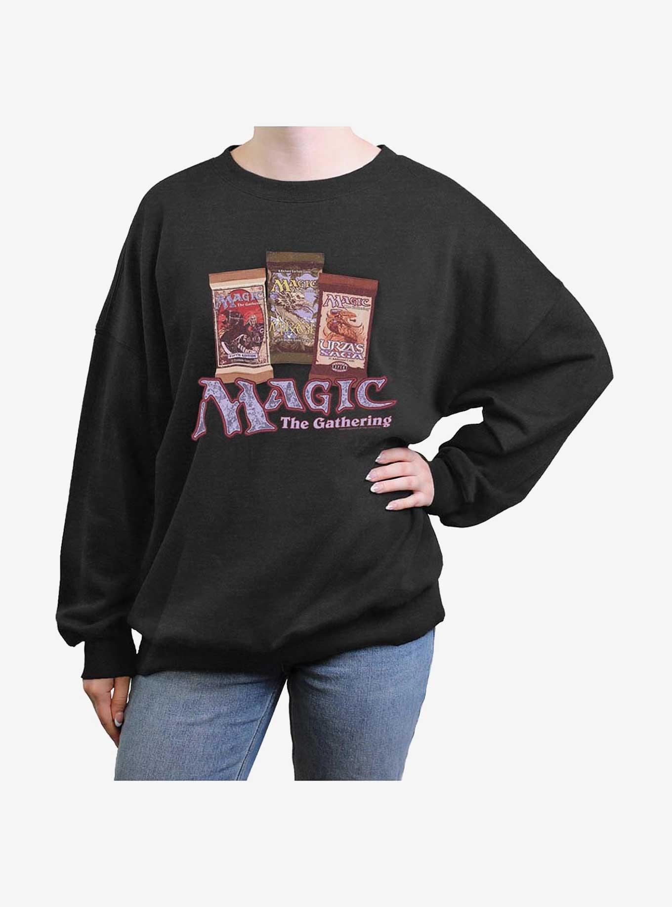 Magic: The Gathering Card Packs Girls Oversized Sweatshirt, , hi-res