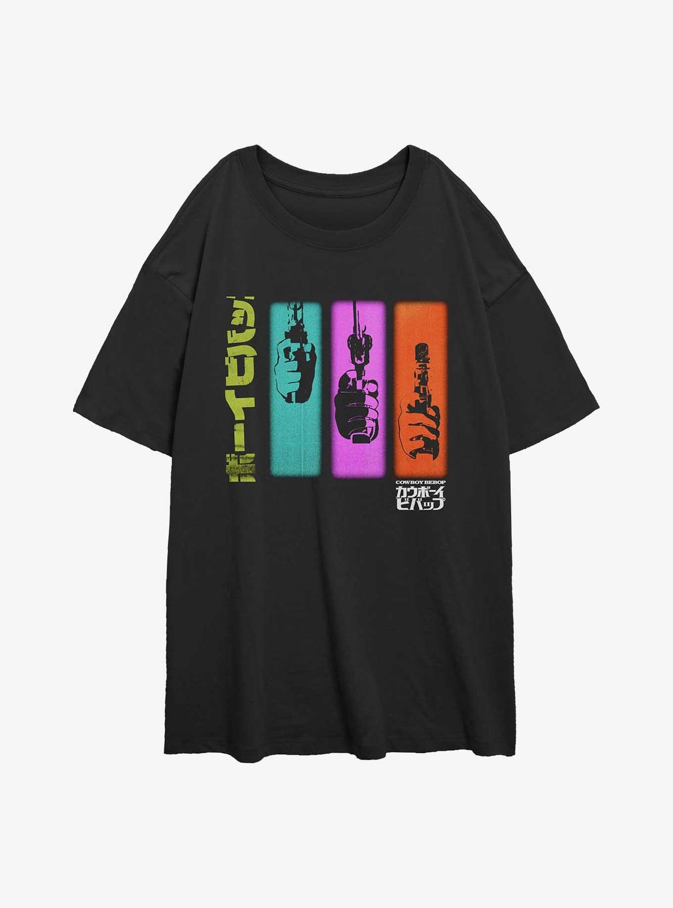 Cowboy Bebop Colorful Sequence Girls Oversized T-Shirt