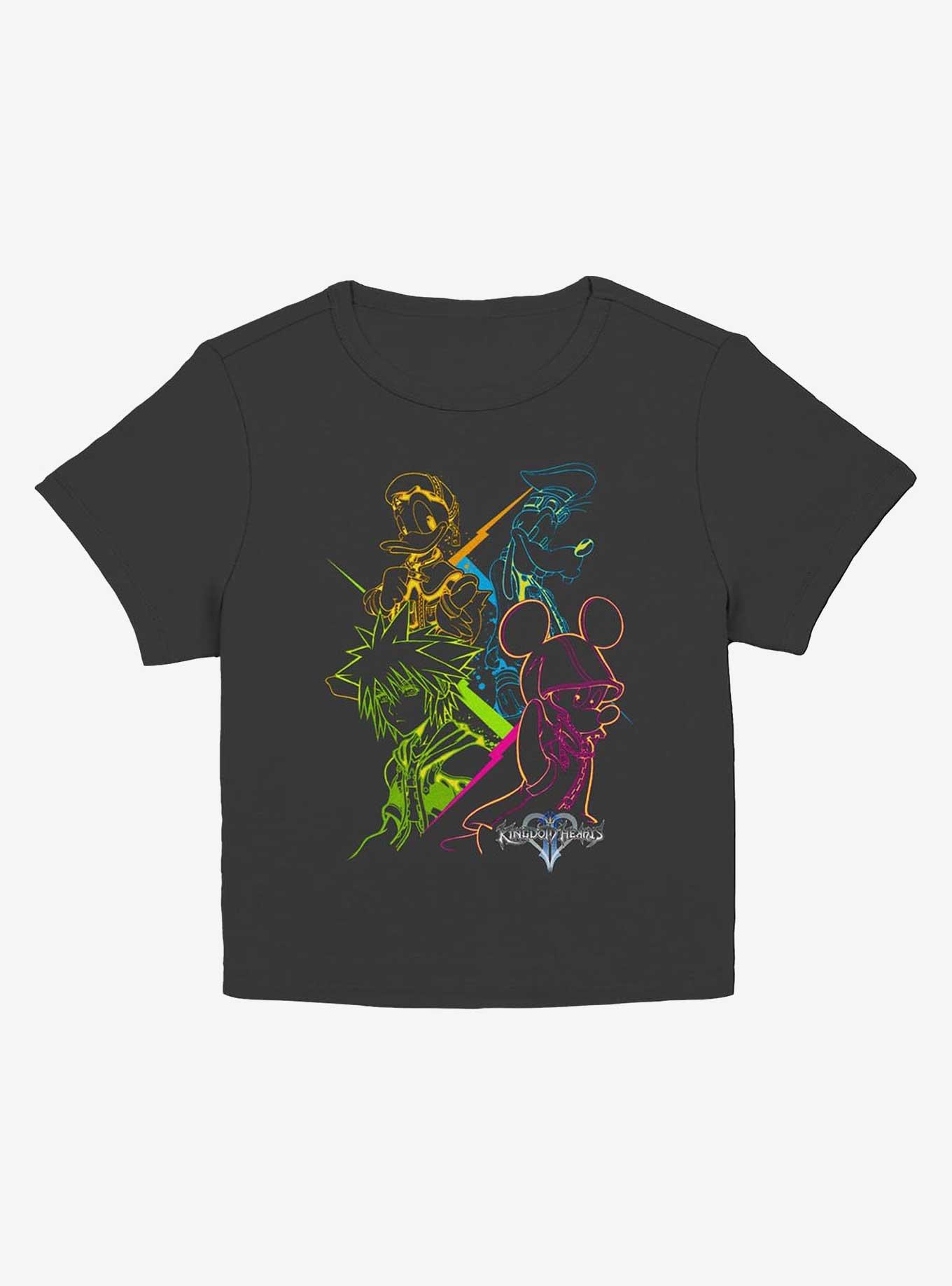 Disney Kingdom Hearts Kingdom Neon Color Girls Baby T-Shirt, BLACK, hi-res