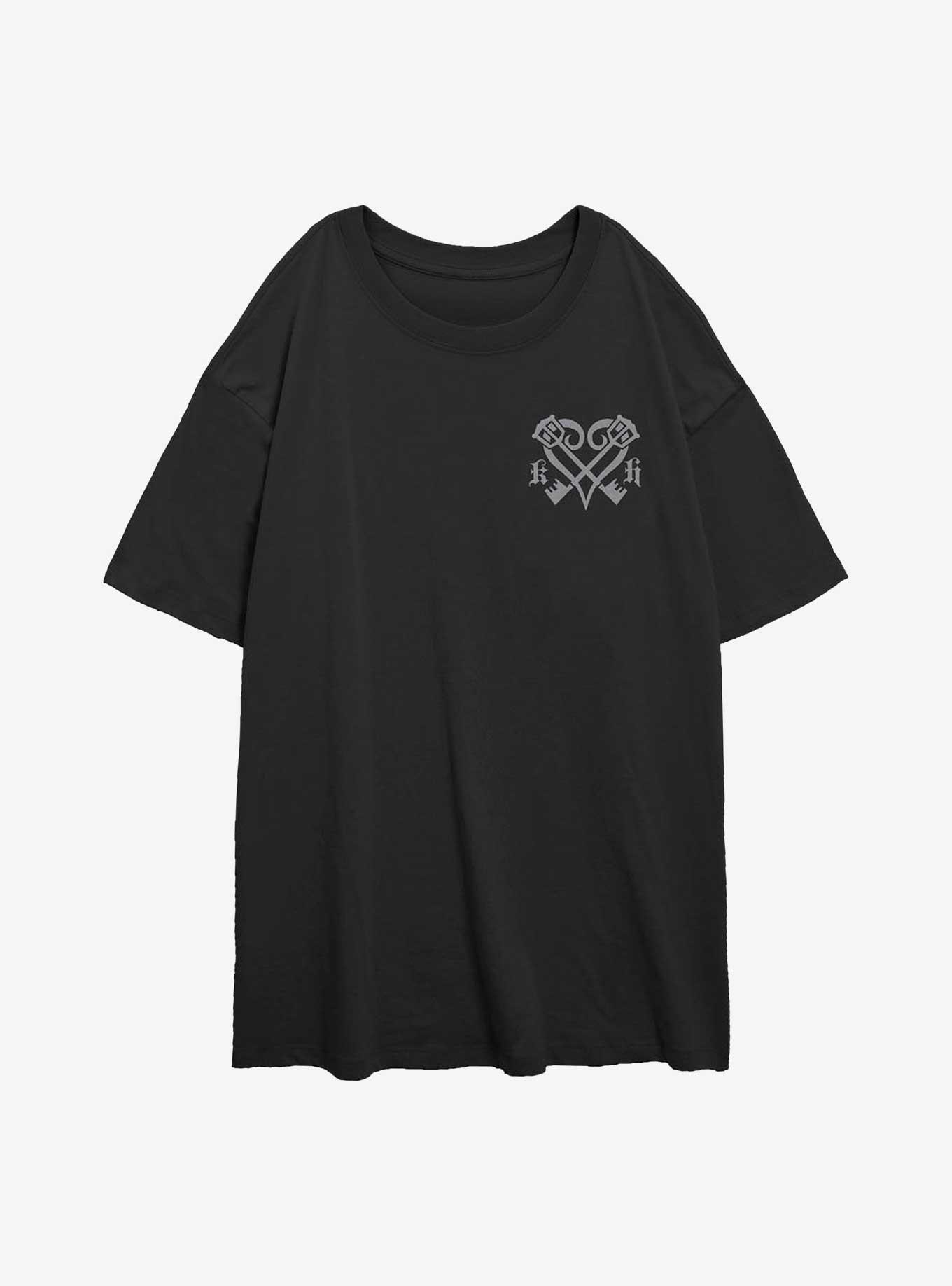 Disney Kingdom Hearts Kingdom Hearts Crest Girls Oversized T-Shirt, , hi-res